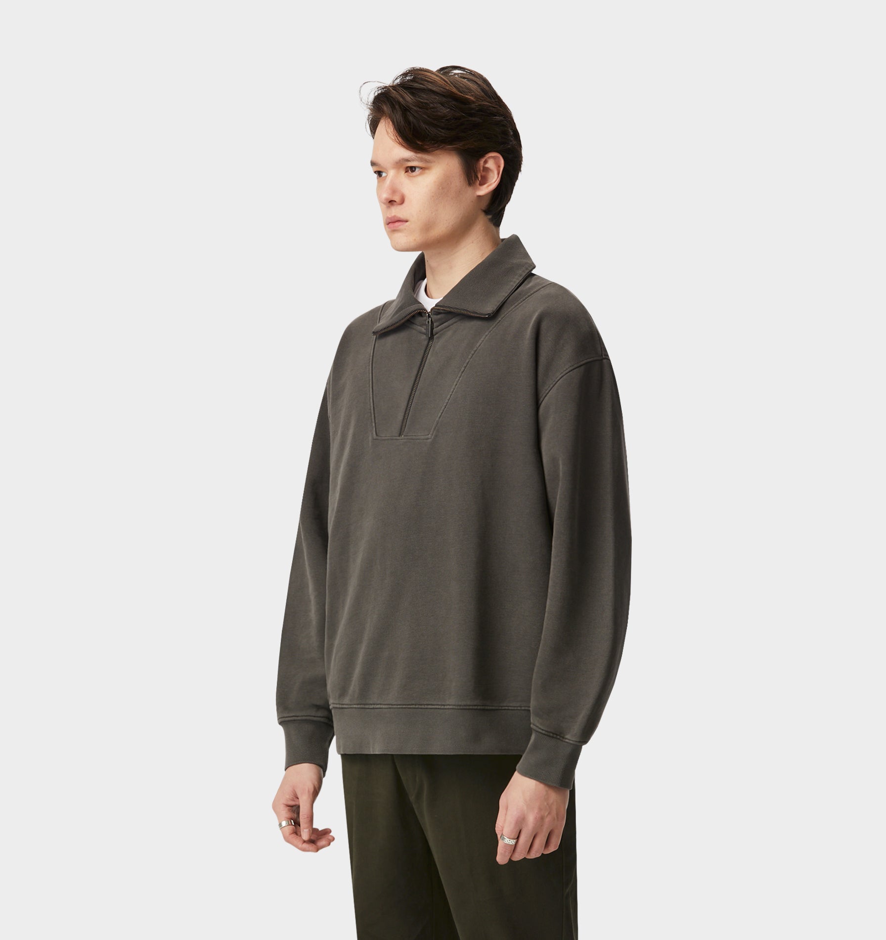 Oxford Pullover - Washed Black