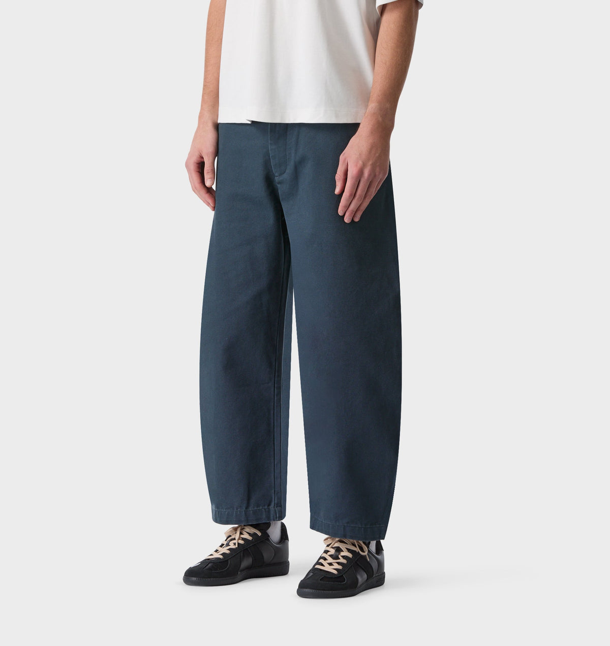 Barrel Leg Crop Pant - Indigo