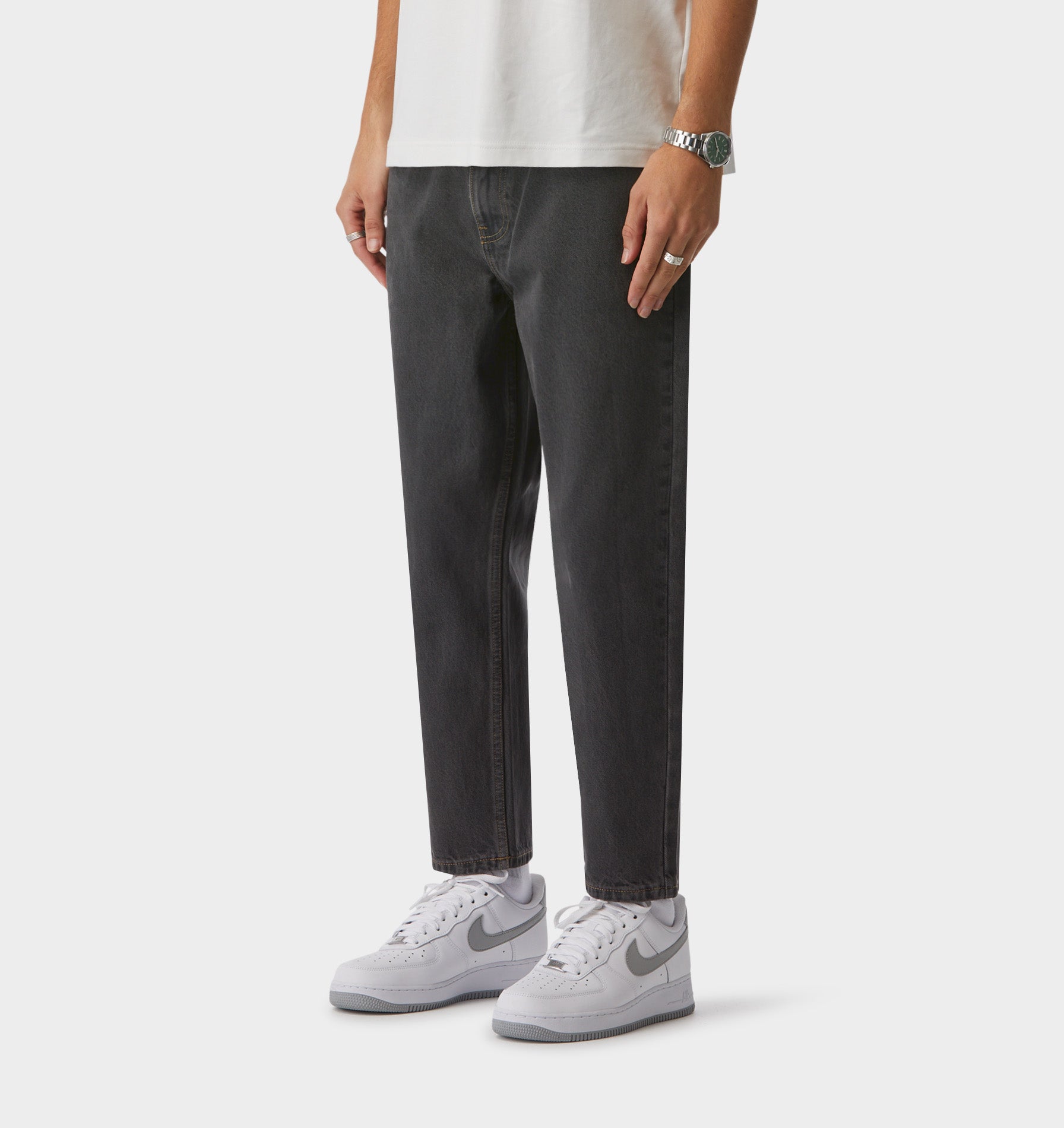 Cropped 90s Denim - Charcoal