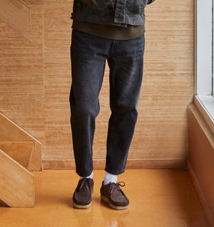 Cropped 90s Denim - Light Vintage Black