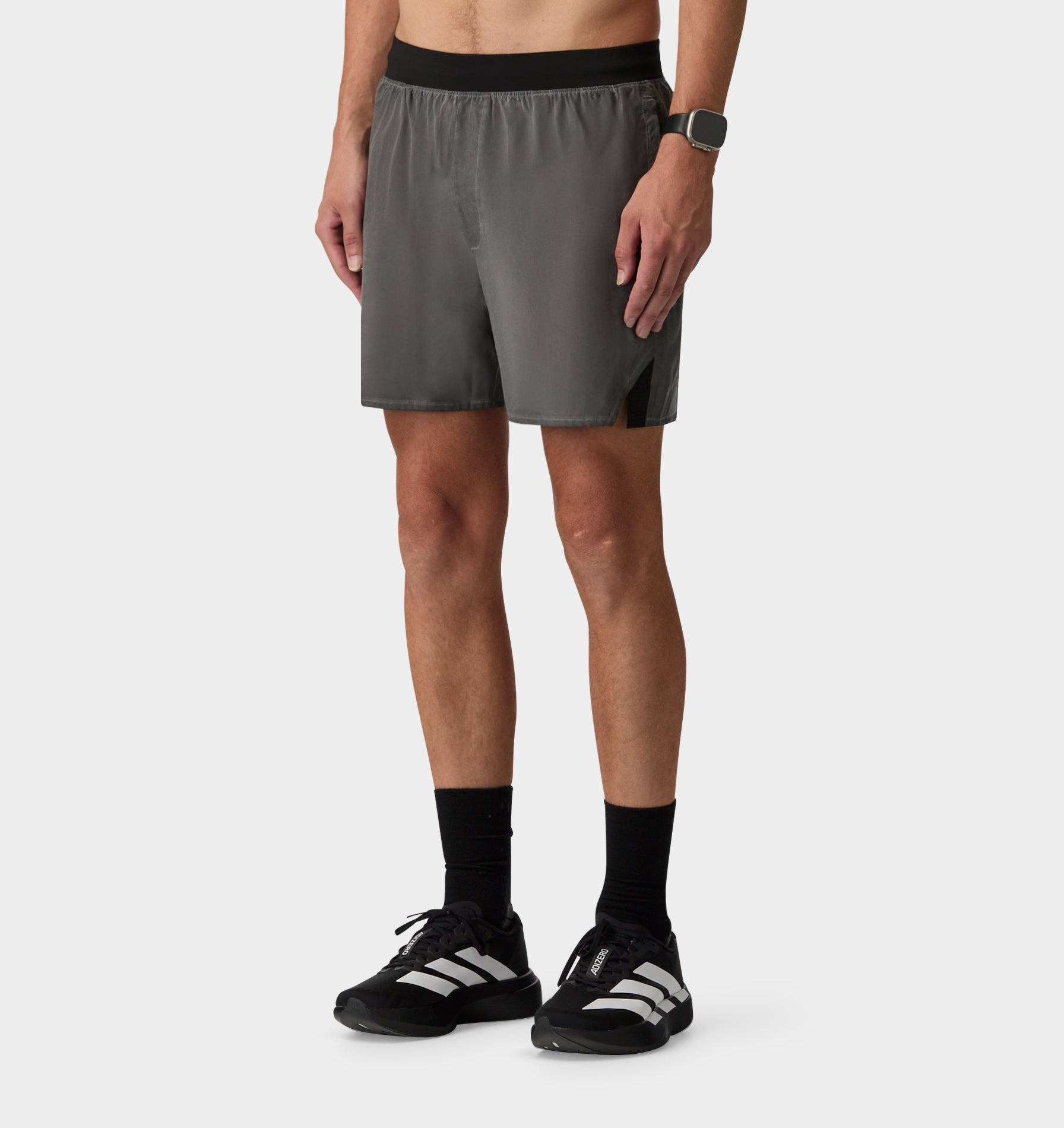Active 5 Inch Short - Washed Black