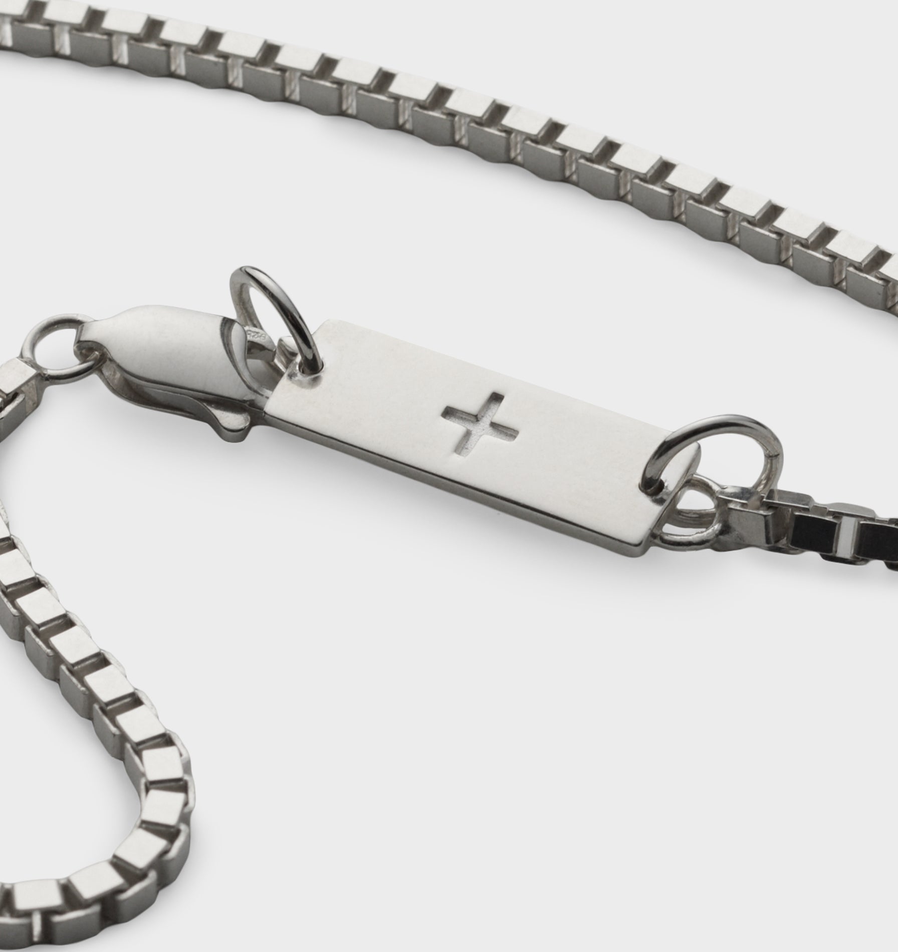 Cubed Linked Bracelet - Silver