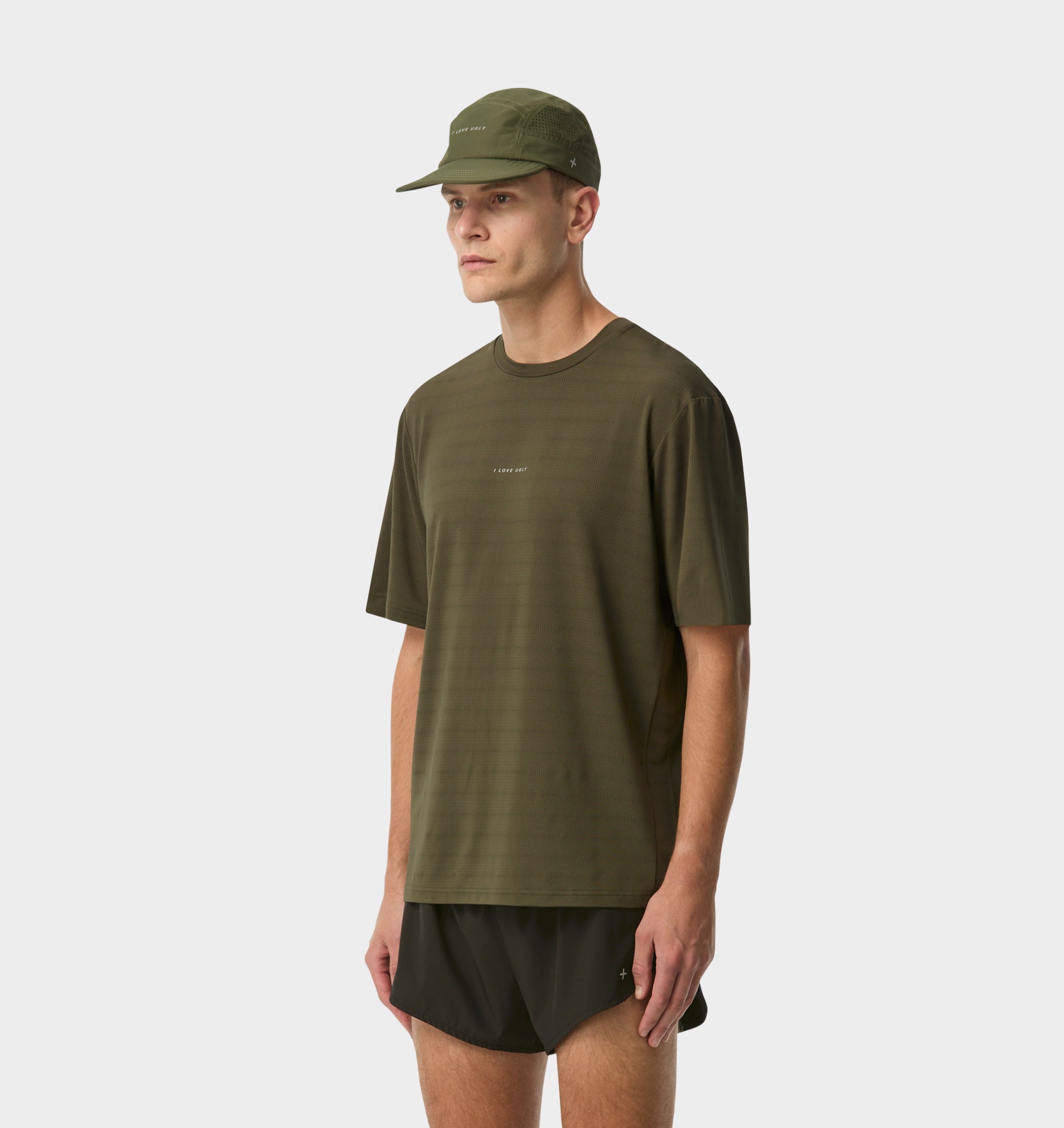 Active Classic Tee - Khaki Stripe