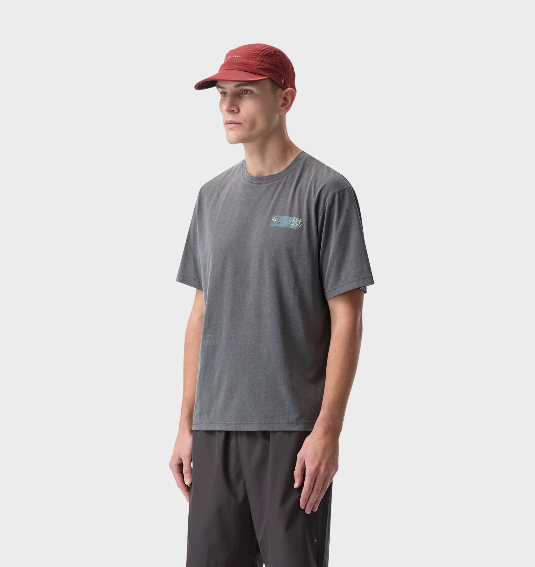 Skeleton Cotton Active Classic Tee -  Washed Black