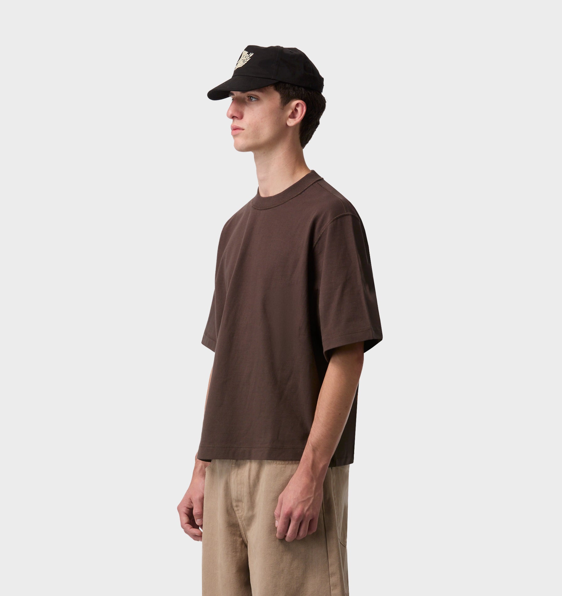 Crop Box Tee - Espresso