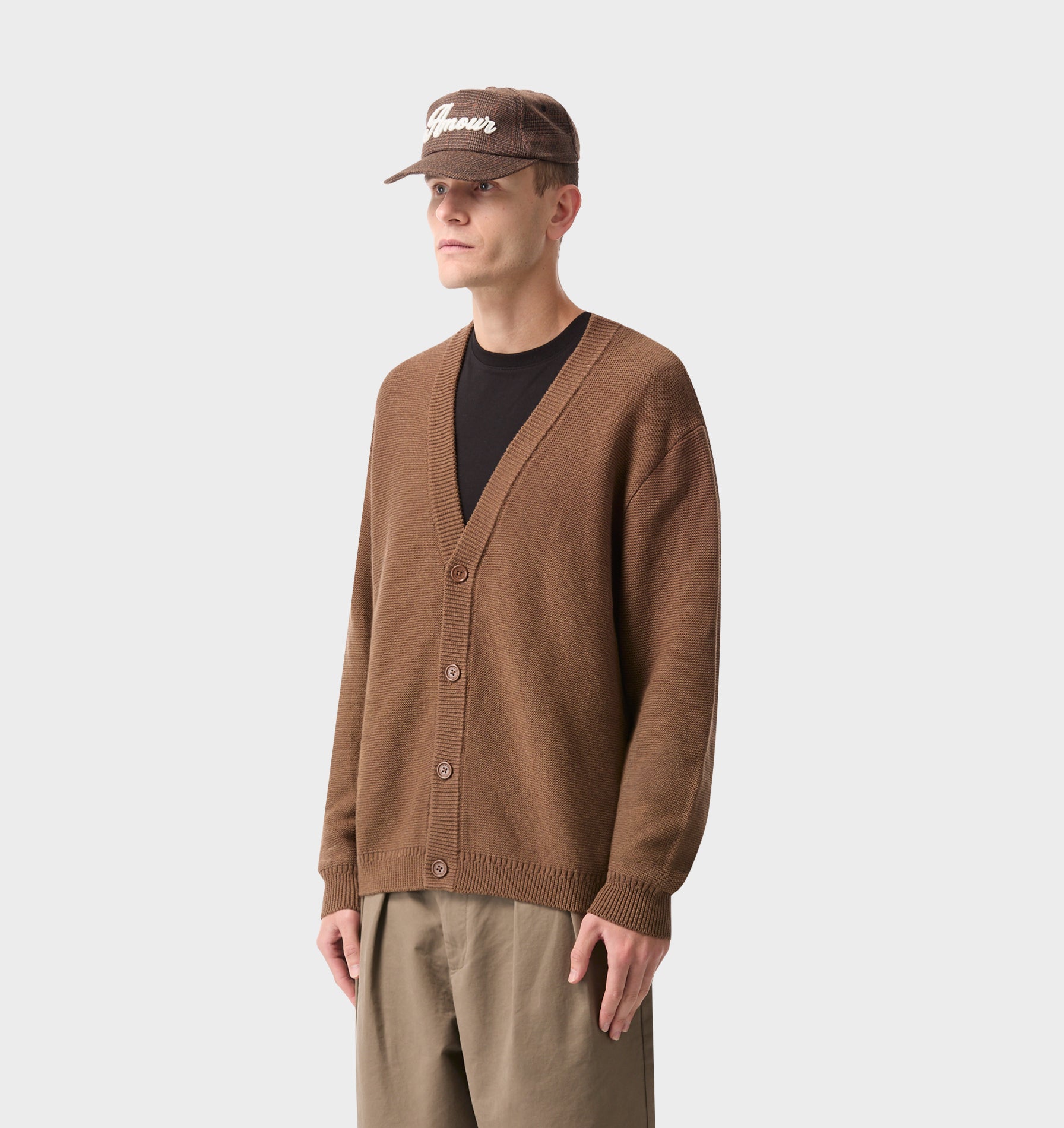 Nelson Cotton Cardigan - Nutmeg