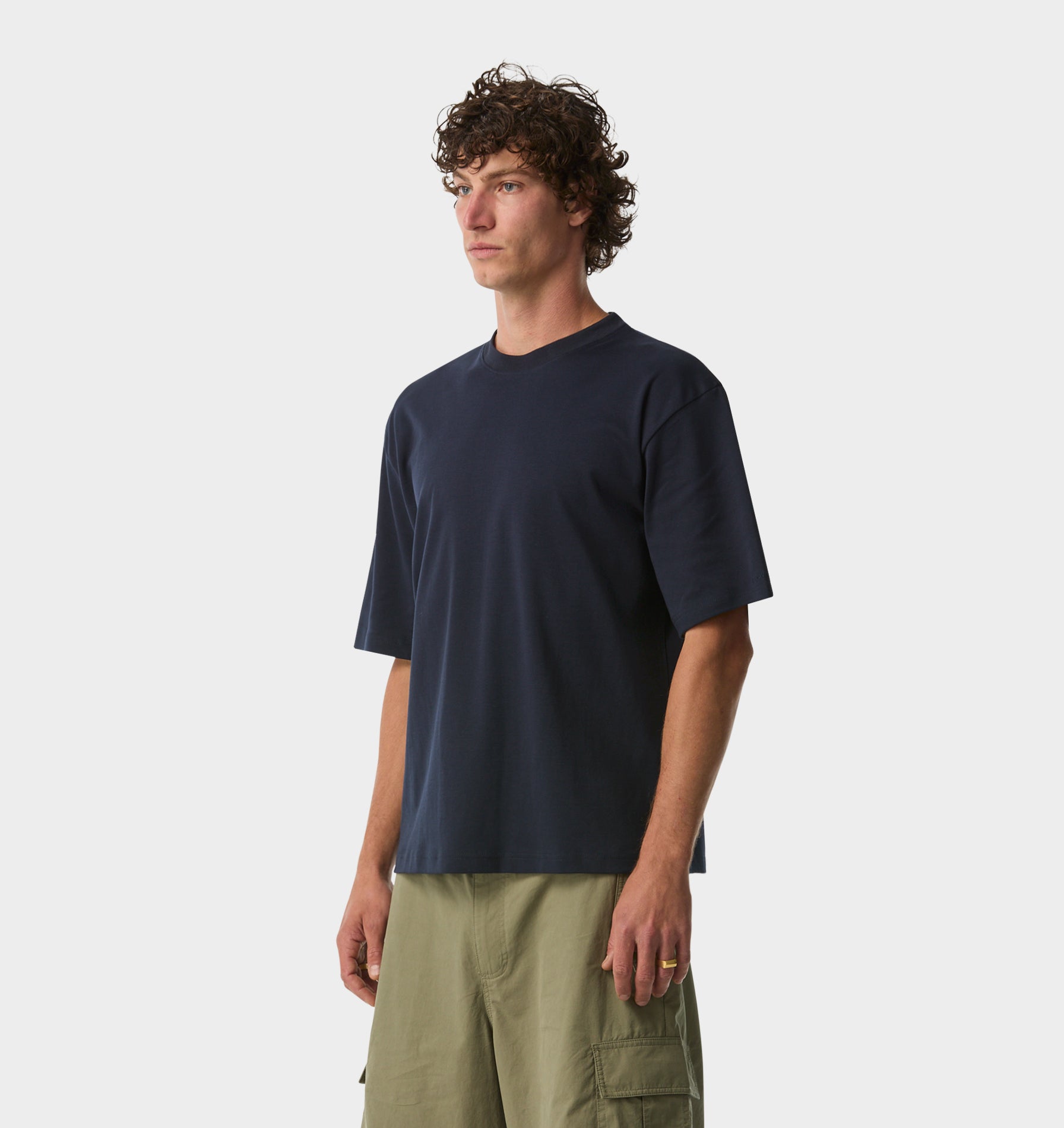 Isaac Oversized Tee - Navy
