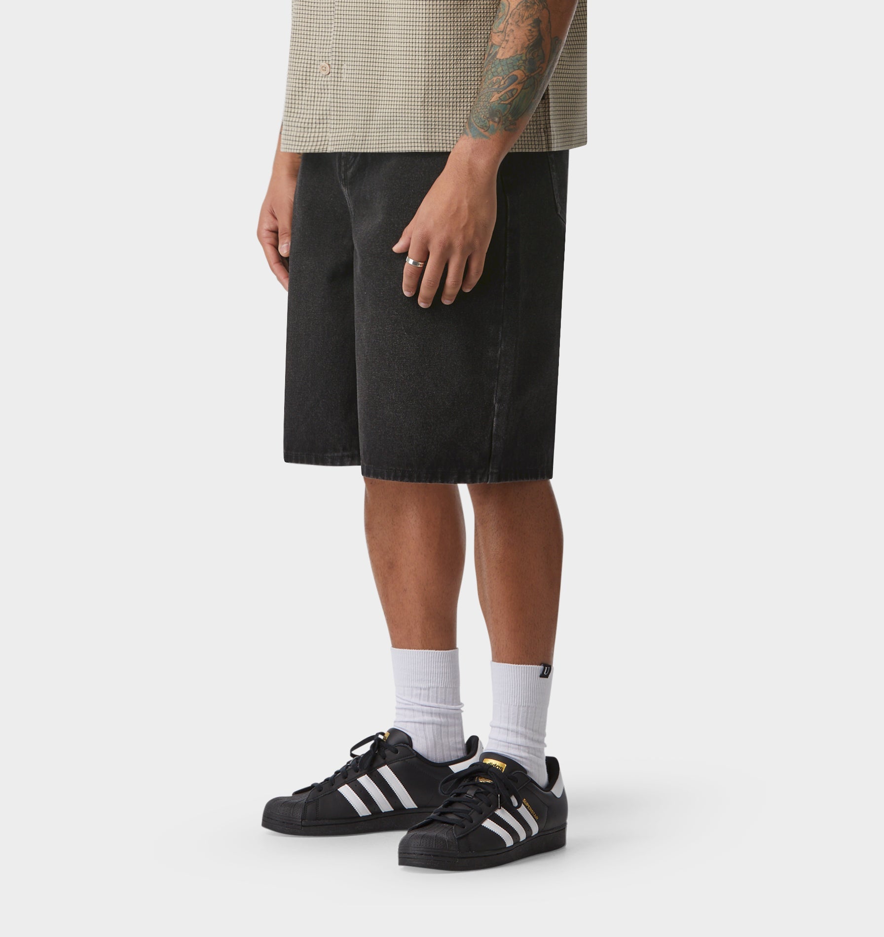 Wyatt Denim Short - Washed Black