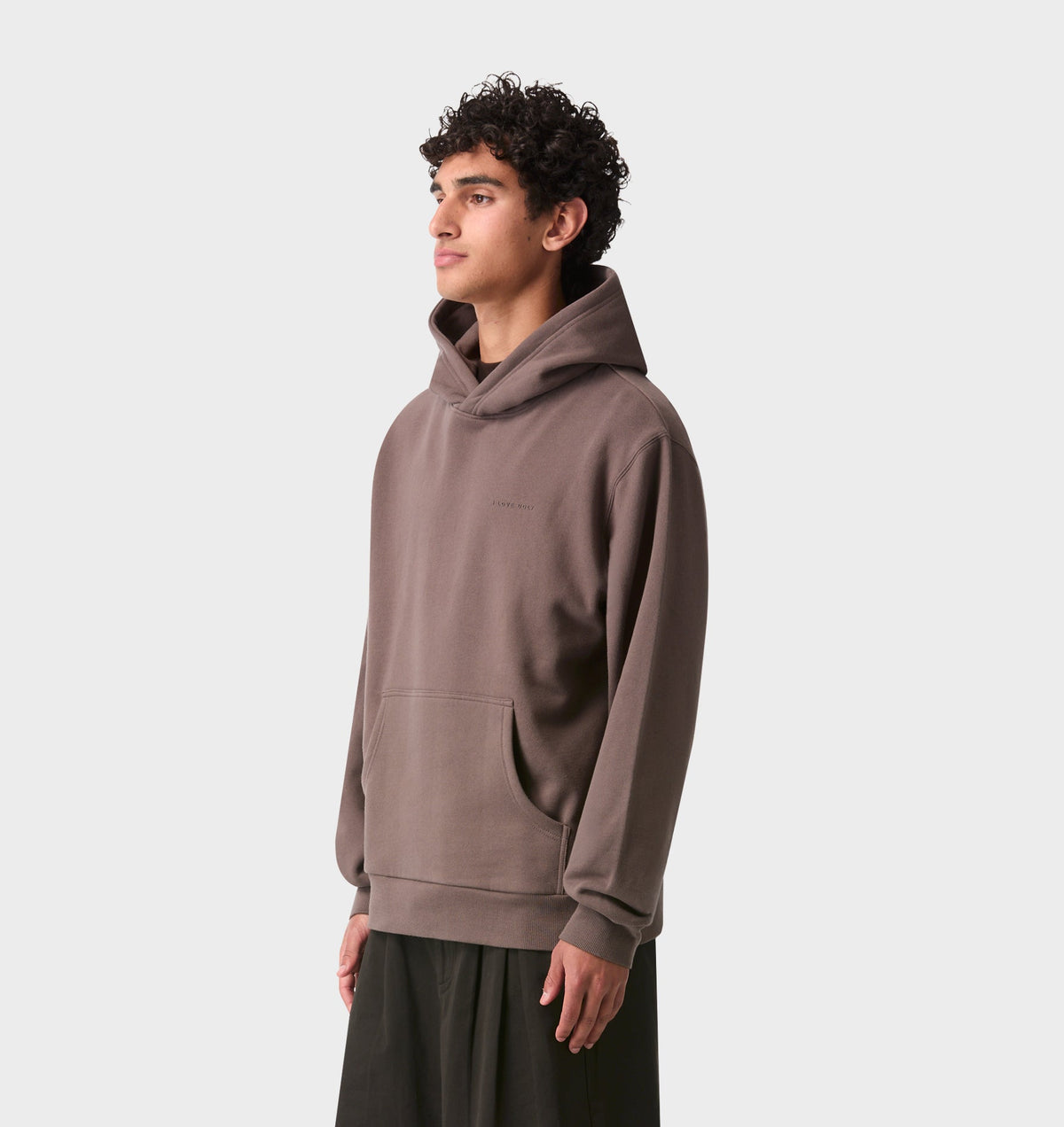Uniform Logo Hood - Dusky Brown