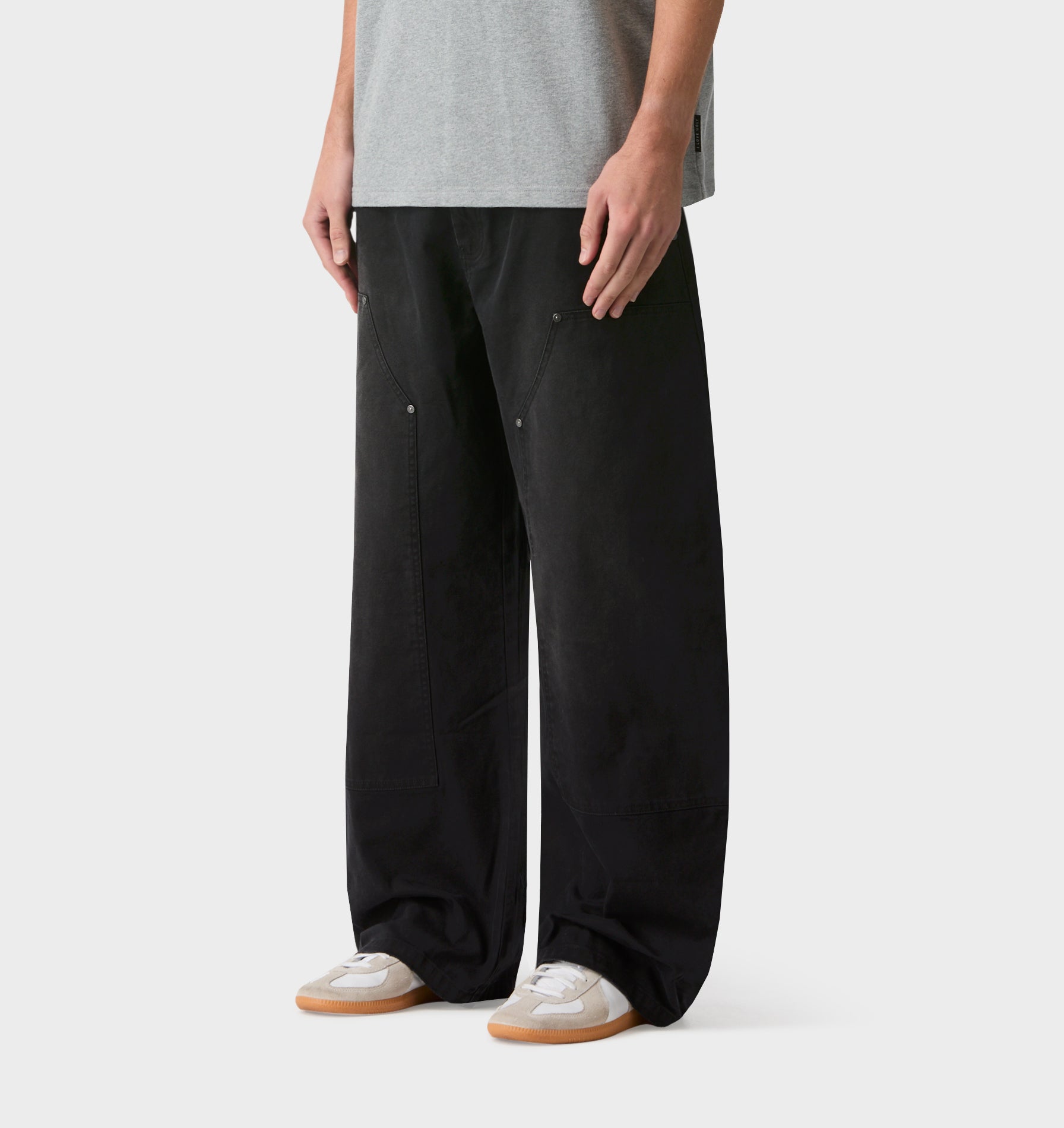 Balloon Double Knee Pant - Vintage Black