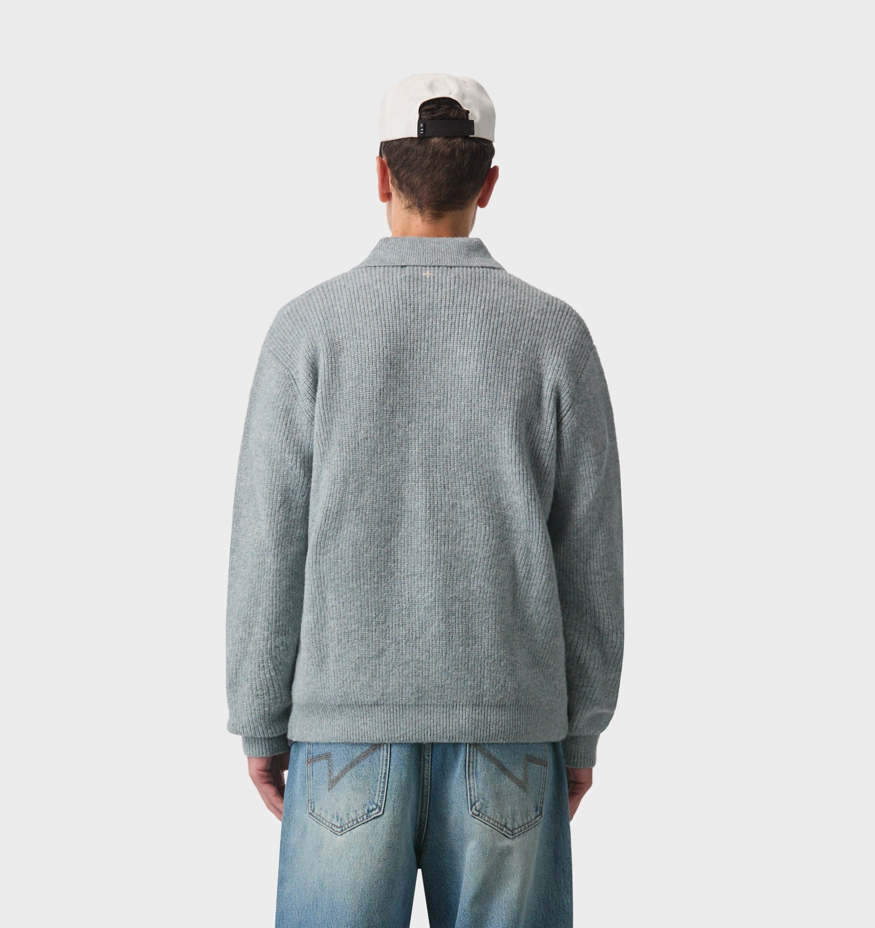Knit Aldern Pullover - Oil Blue