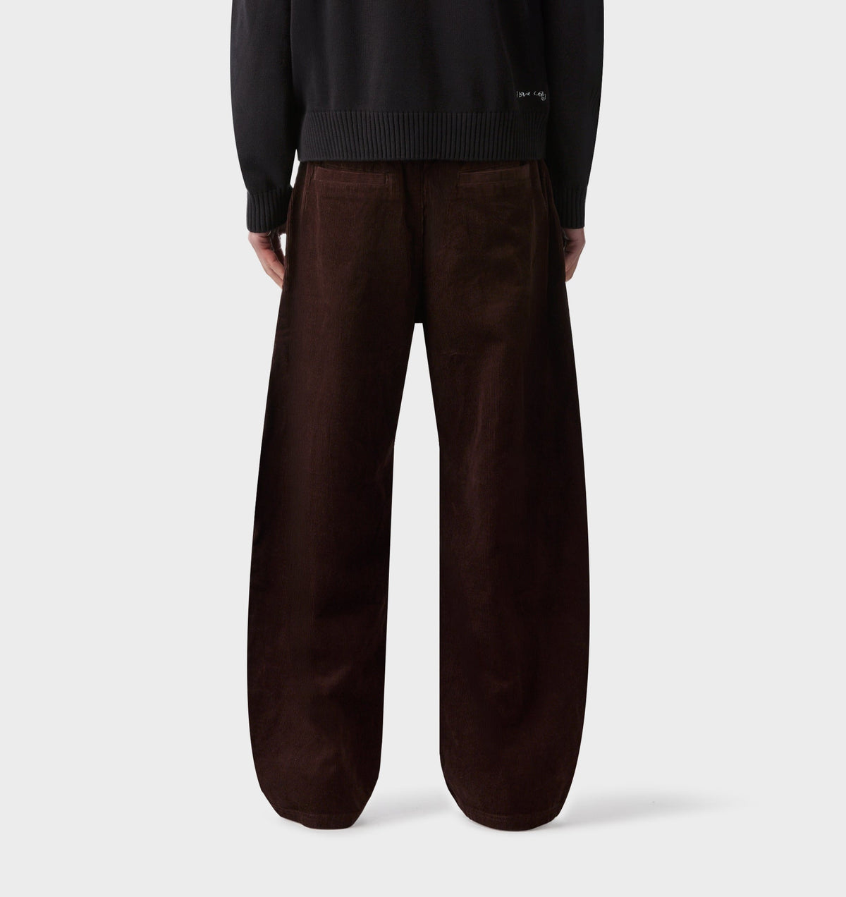 Balloon Pleat Pant - Espresso Cord