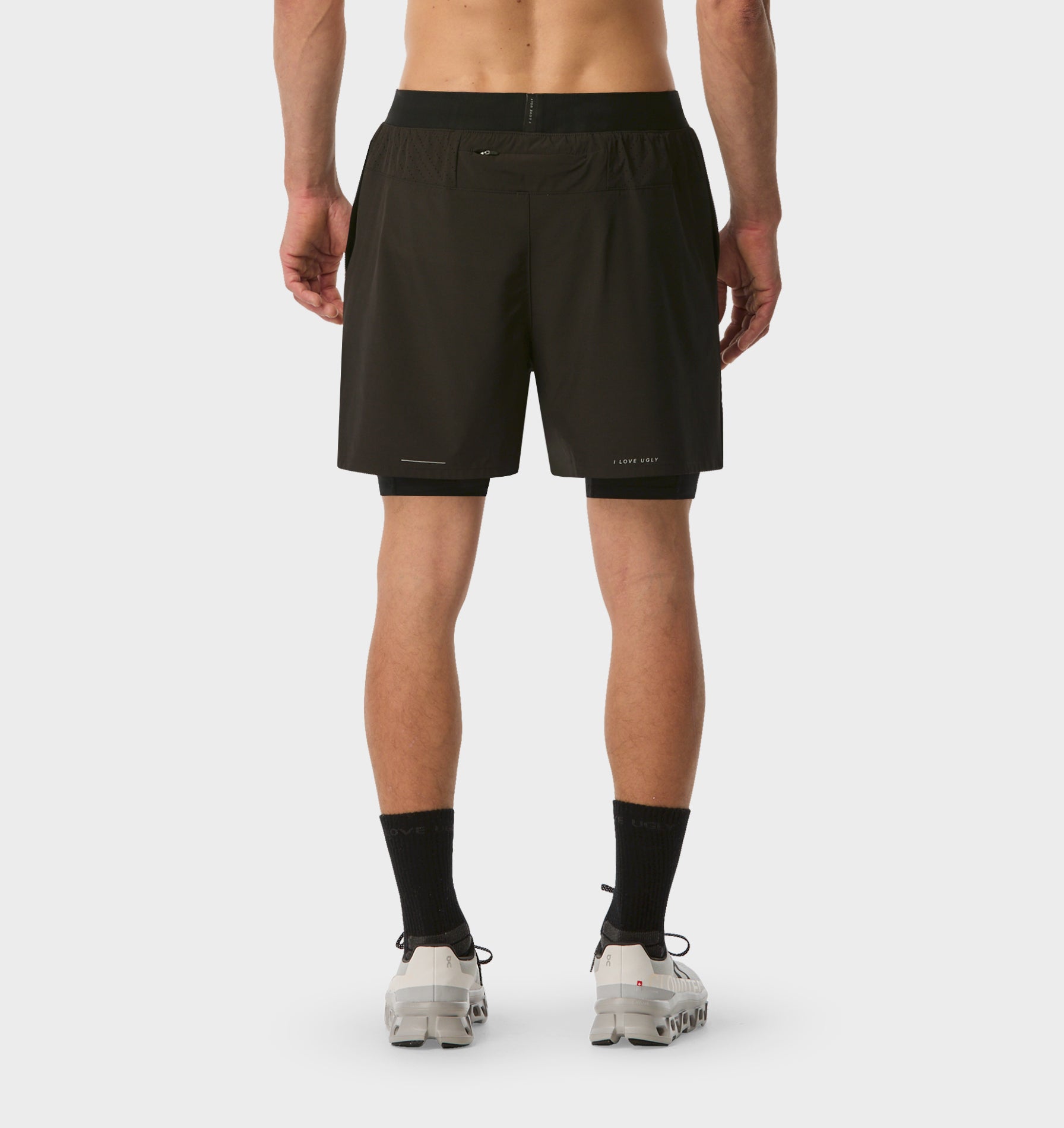 Active 5 Inch 2 In 1 Shorts - Black
