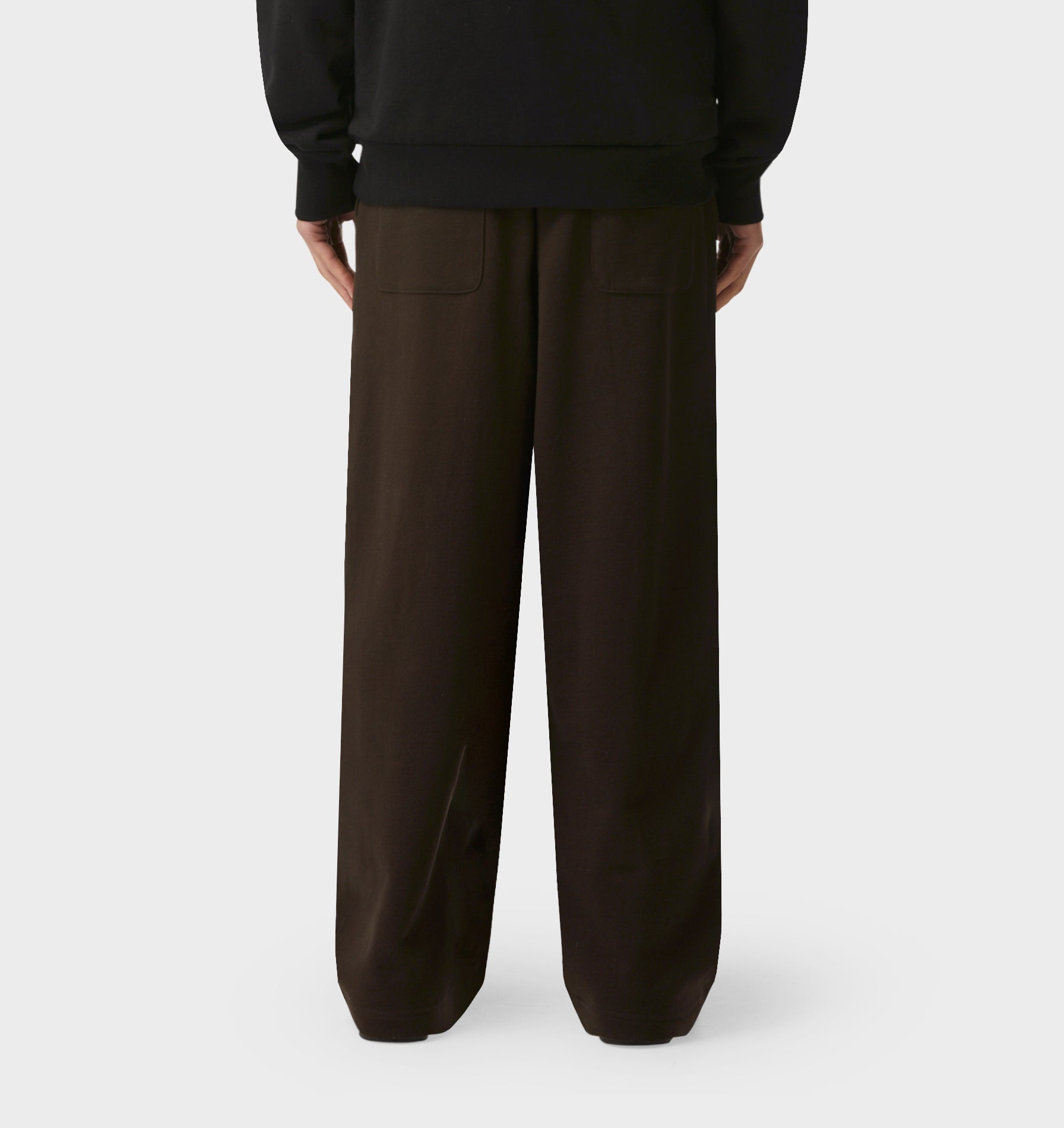 Wide Leg Track Pant - Coffee Bean