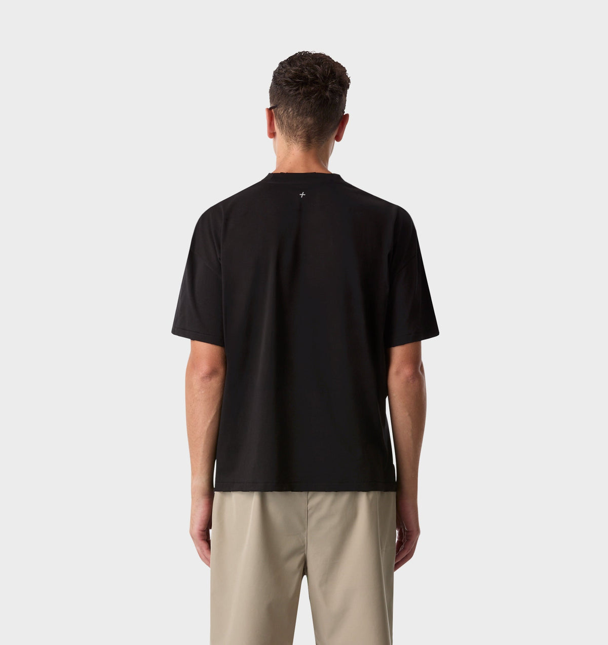 Cotton Active Crop Tee - Black