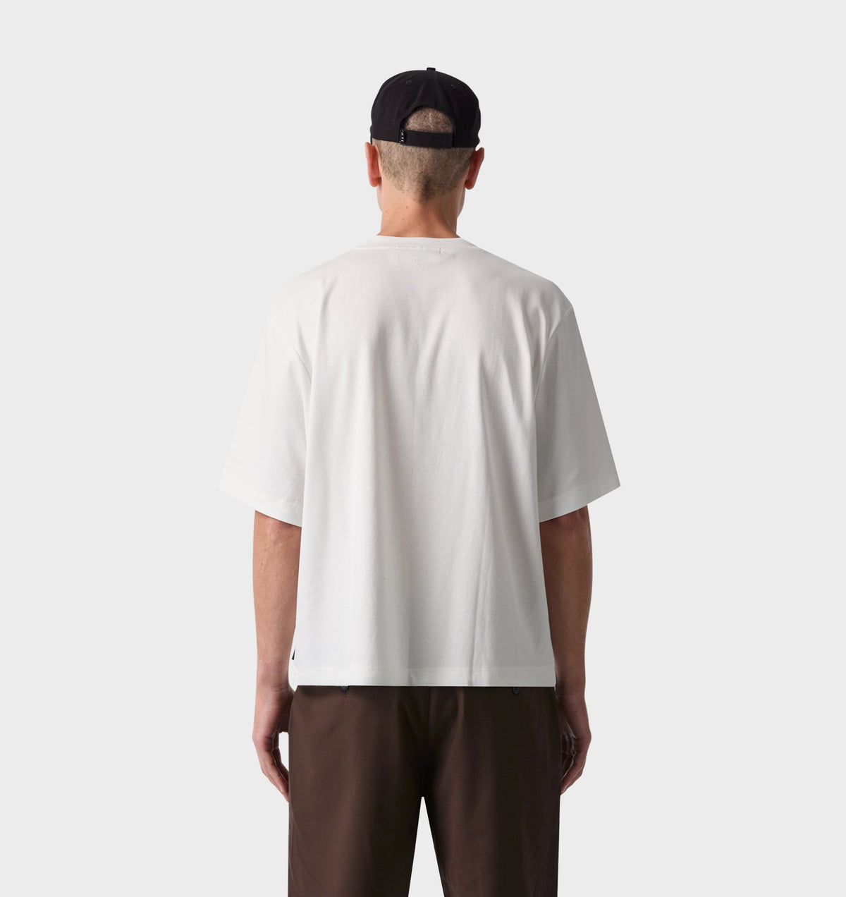 Monogram Interlock Crop Box Tee - White