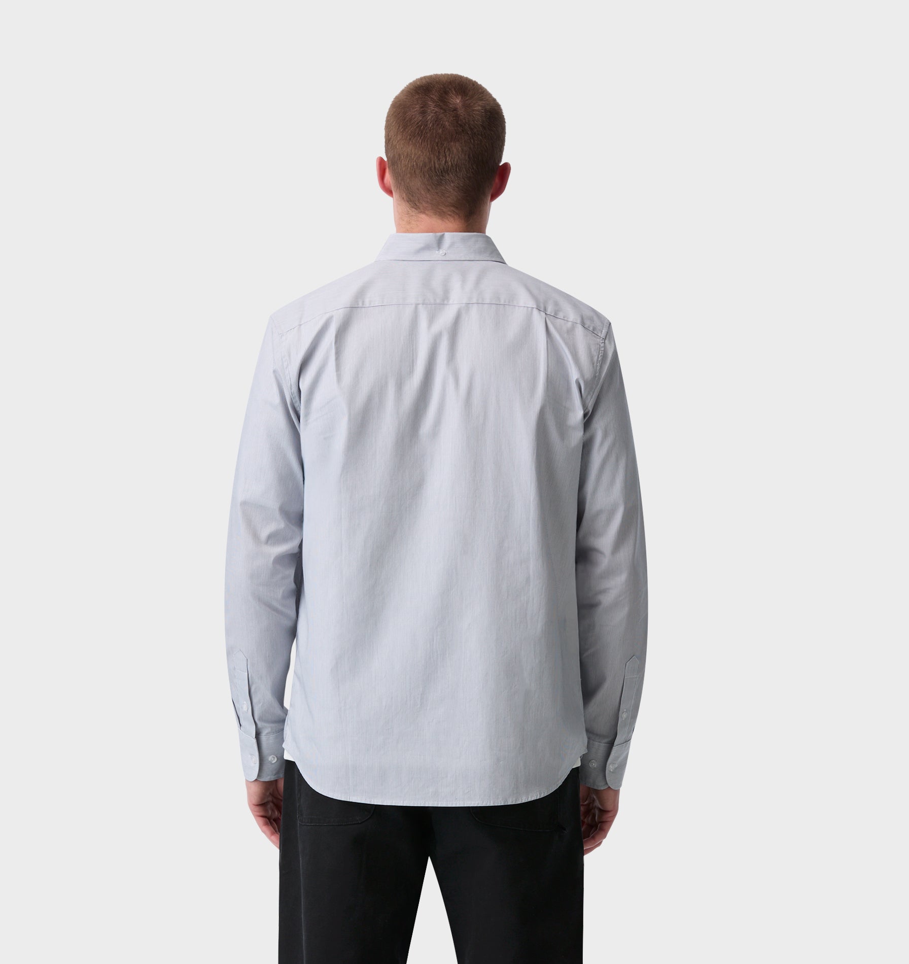 Ralph LS Shirt - White/Black Stripe