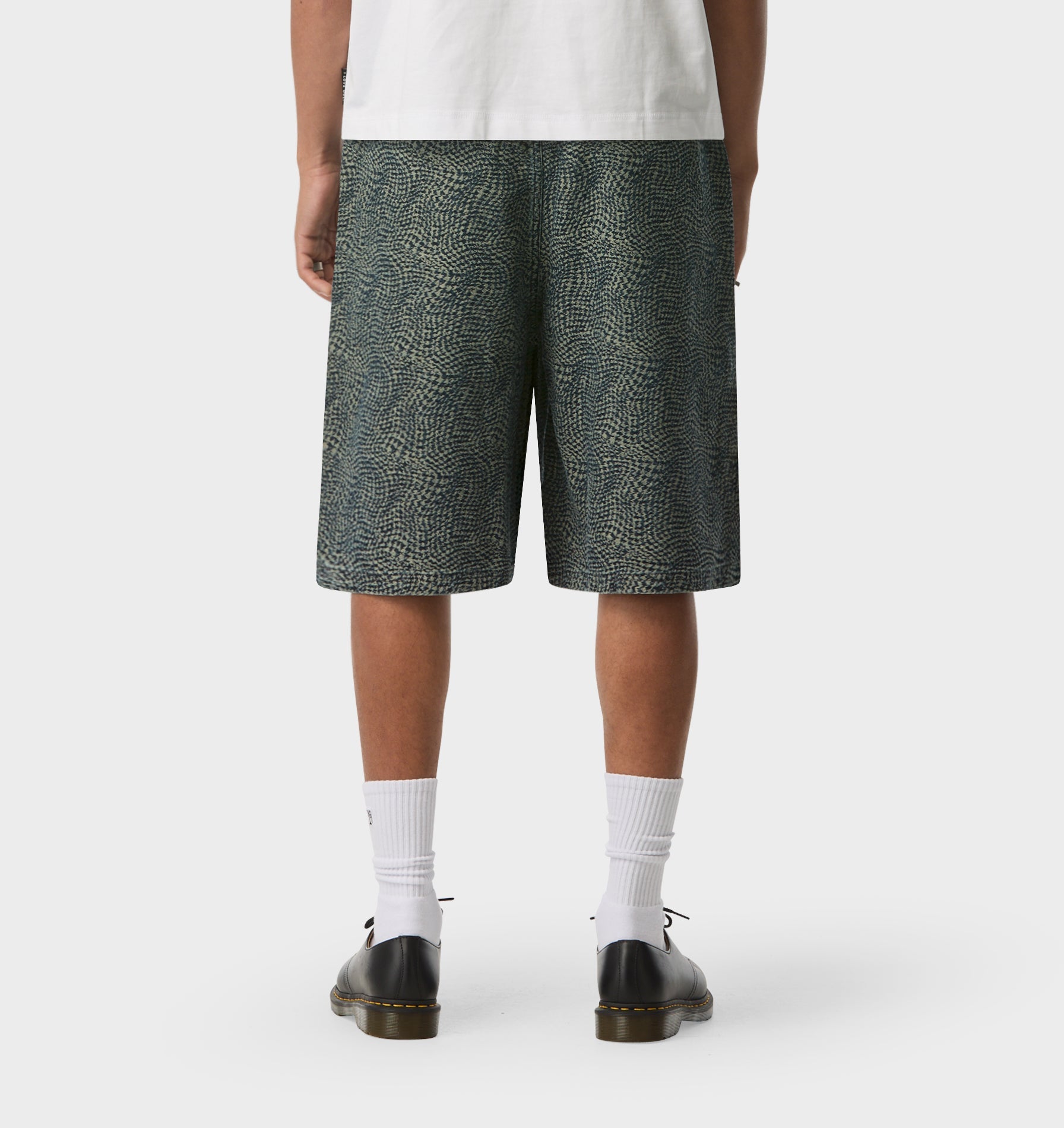 Textured Denim Short - Aged Indigo