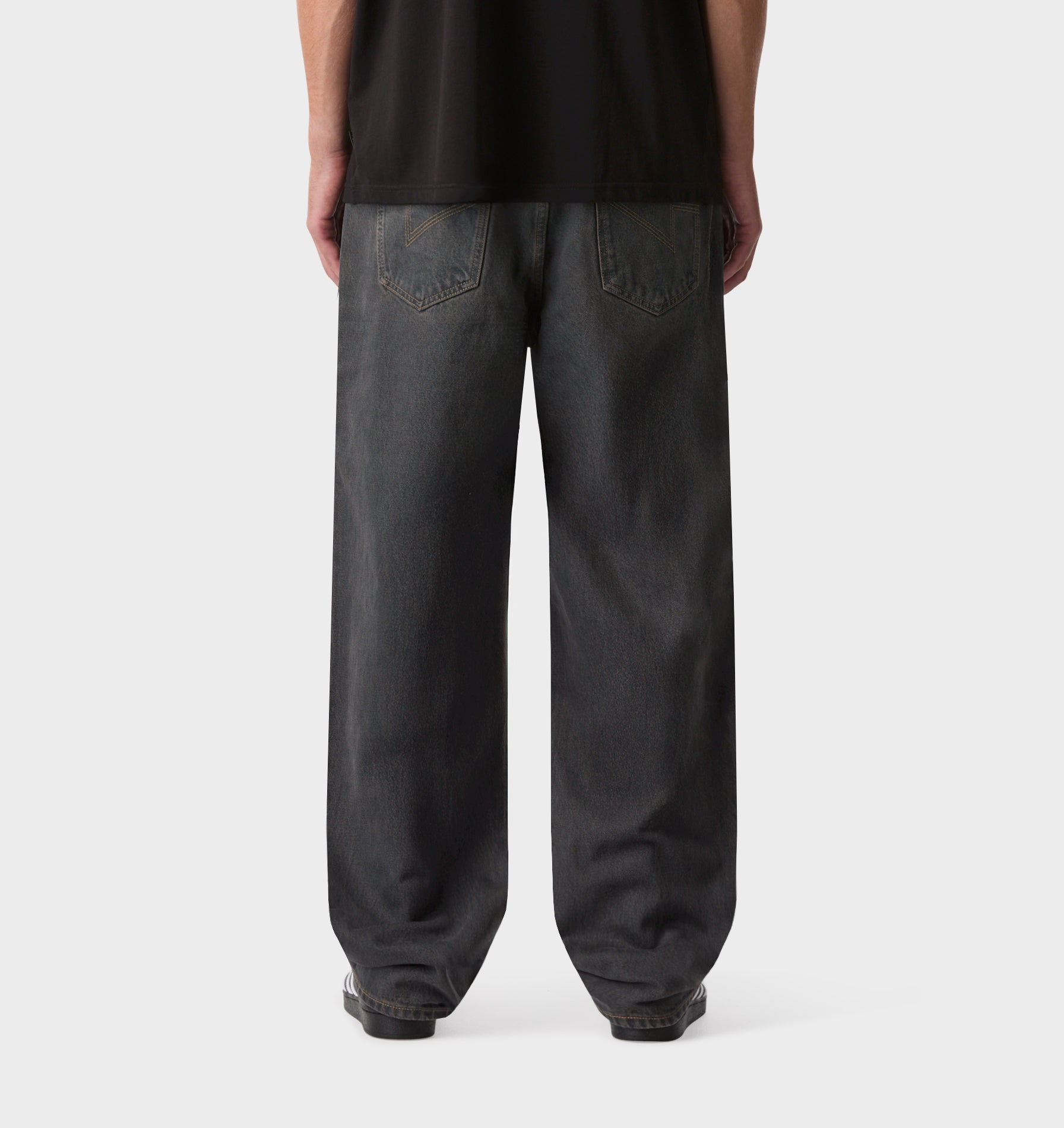 Edgar Wide Denim - Charcoal