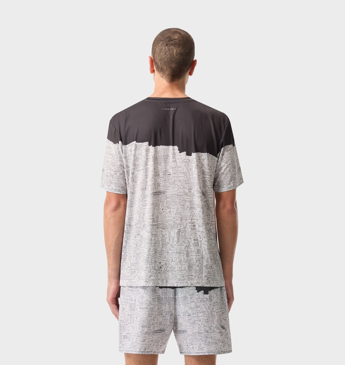 Basquiat Pegasus Active Classic Tee - Off White / Charcoal