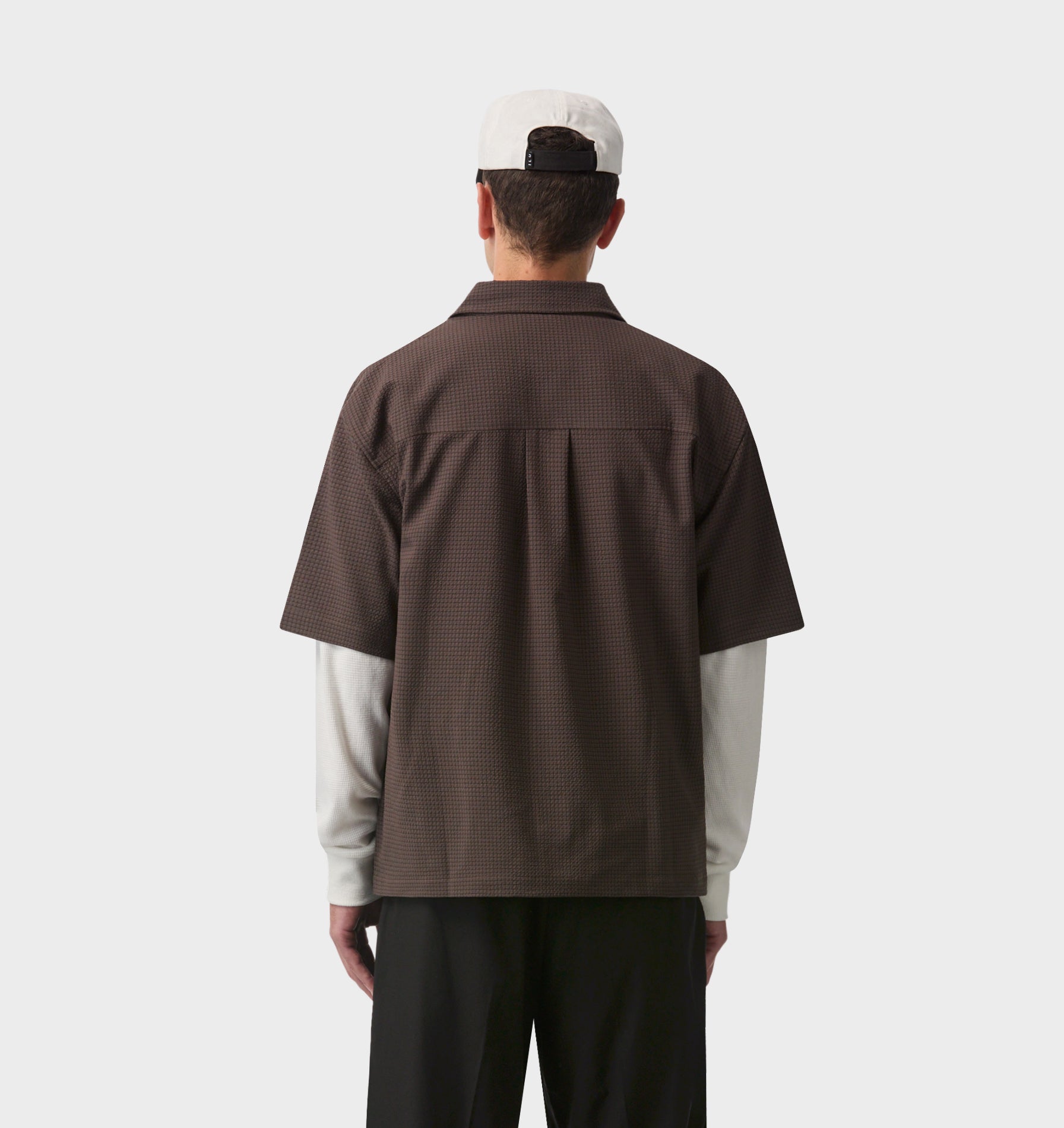 Dawson Boxy SS Shirt - Brown Check