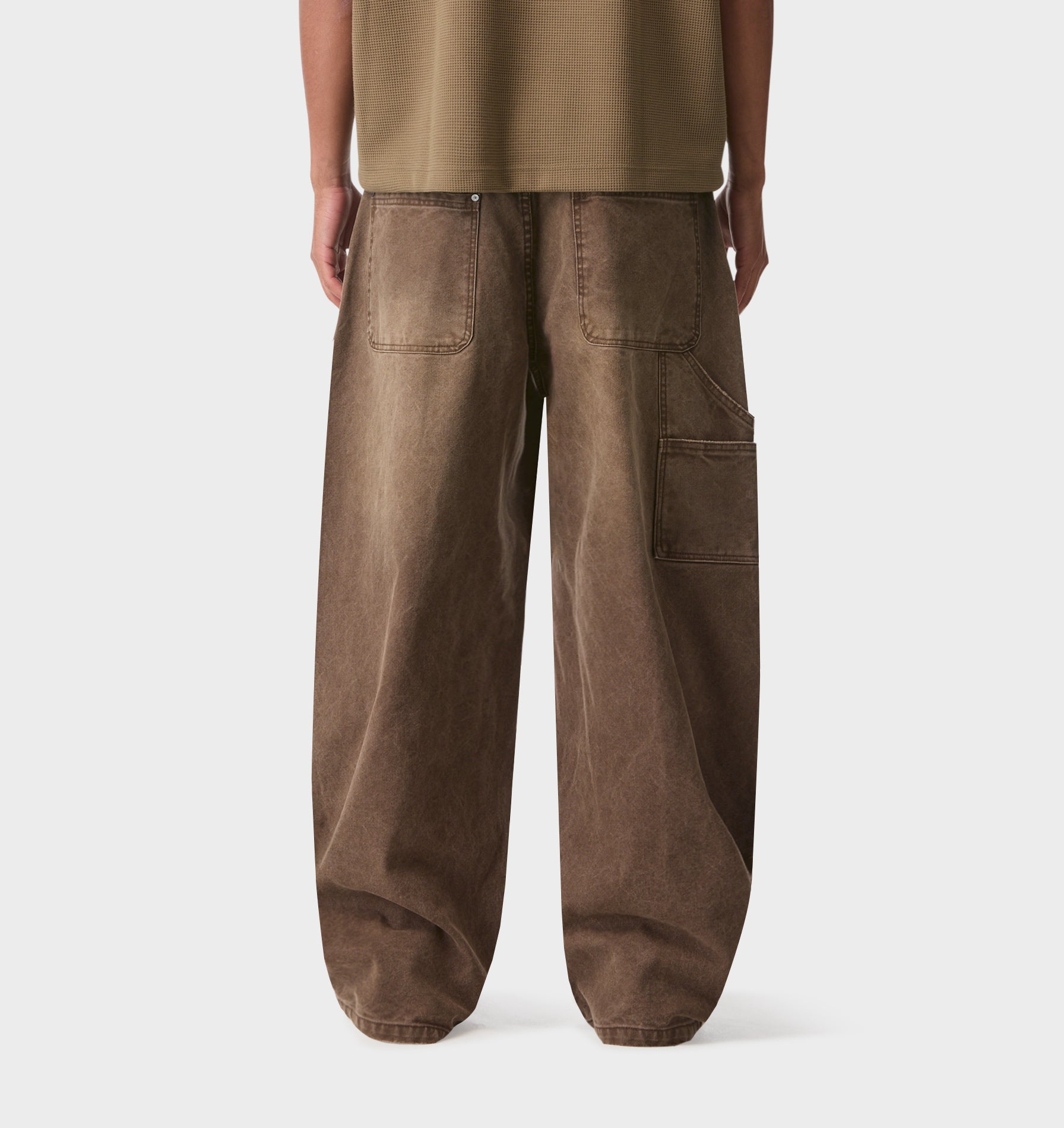 Balloon Double Knee Pant - Vintage Brown
