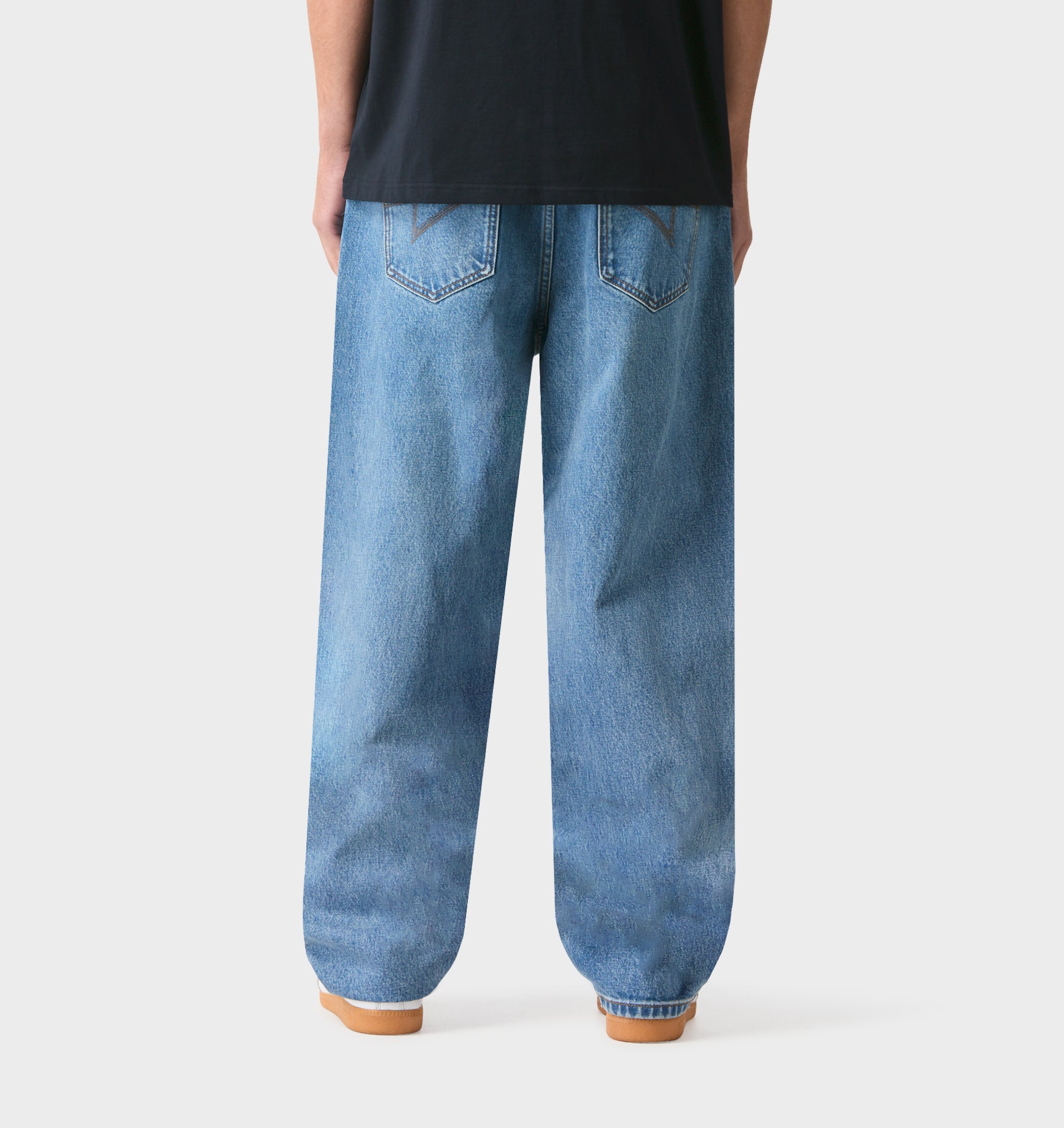 Edgar Wide Denim - Washed Vintage Blue