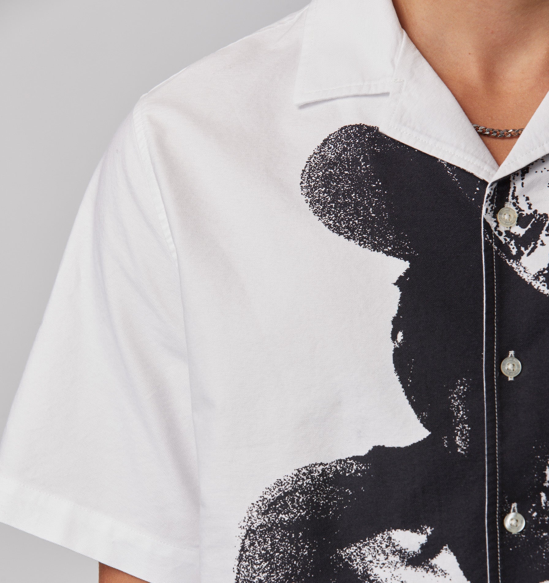 Identity Crisis Cuban Collar SS Shirt - White