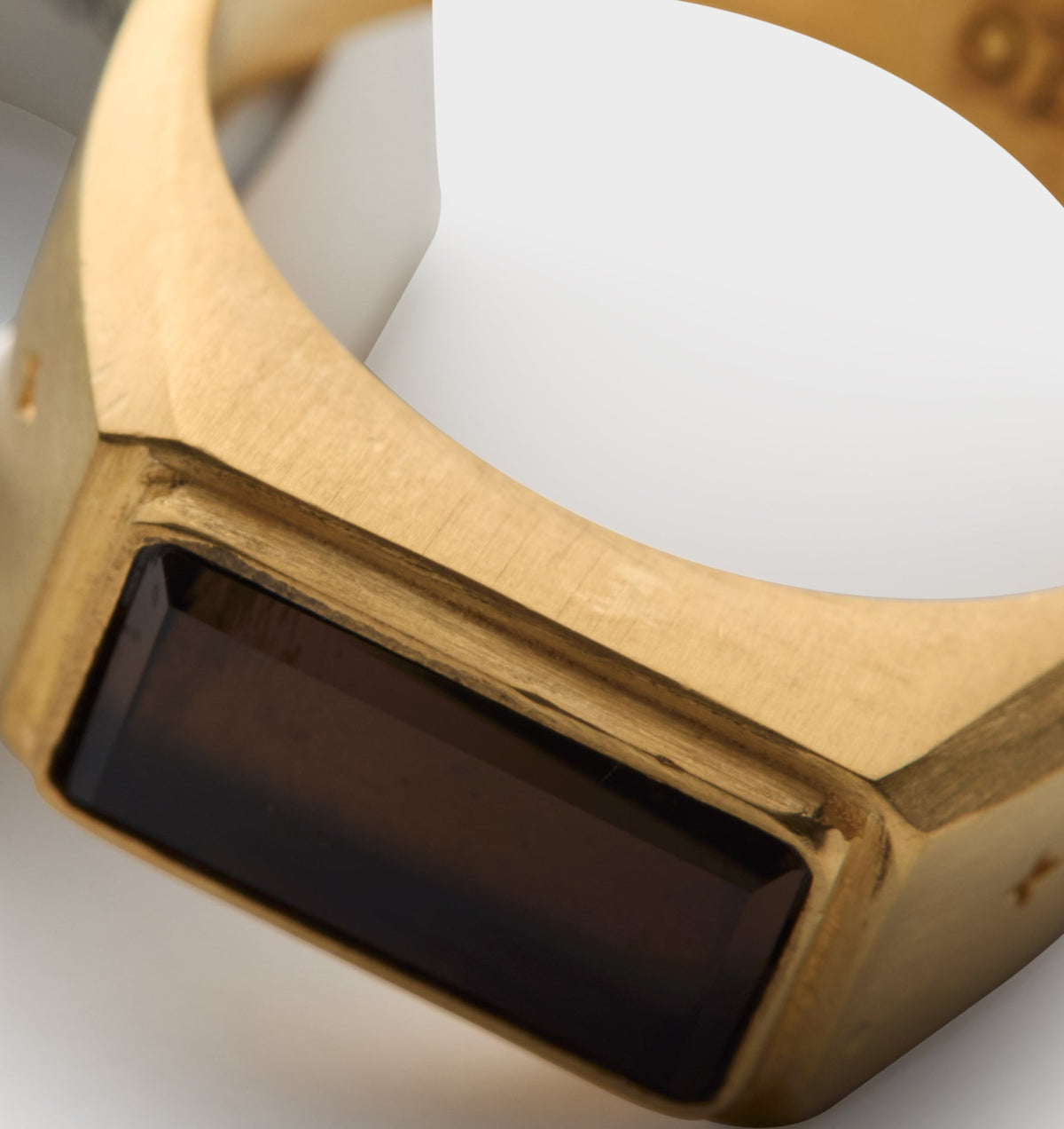 Smokey Quartz Signet Ring - 18K Hamilton