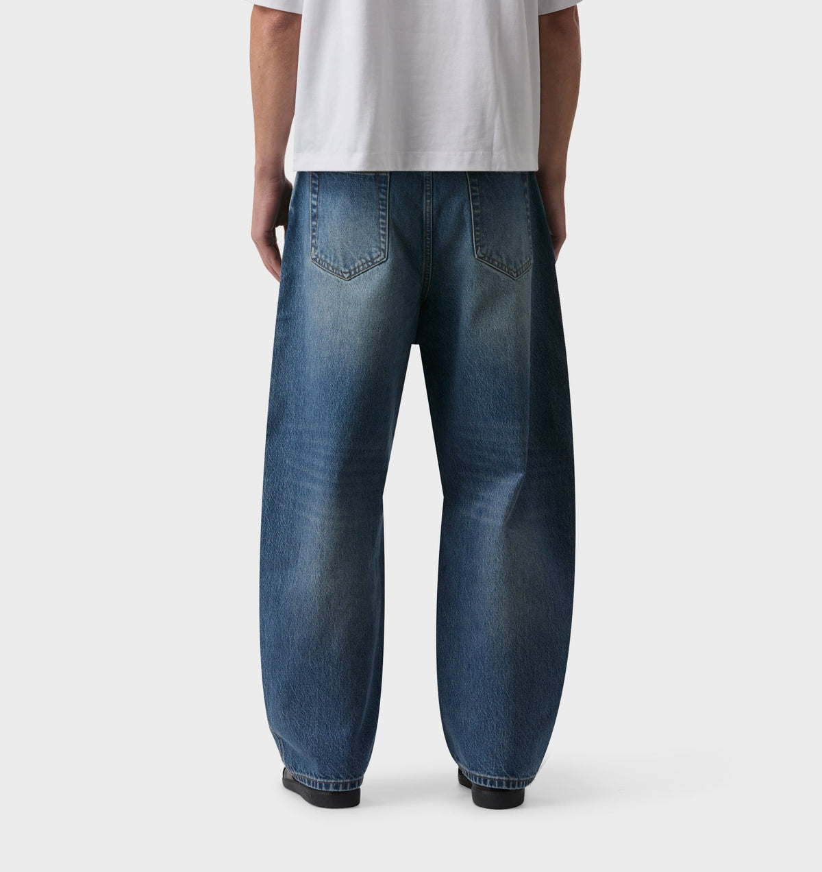 Barrel Leg Denim - Vintage Blue