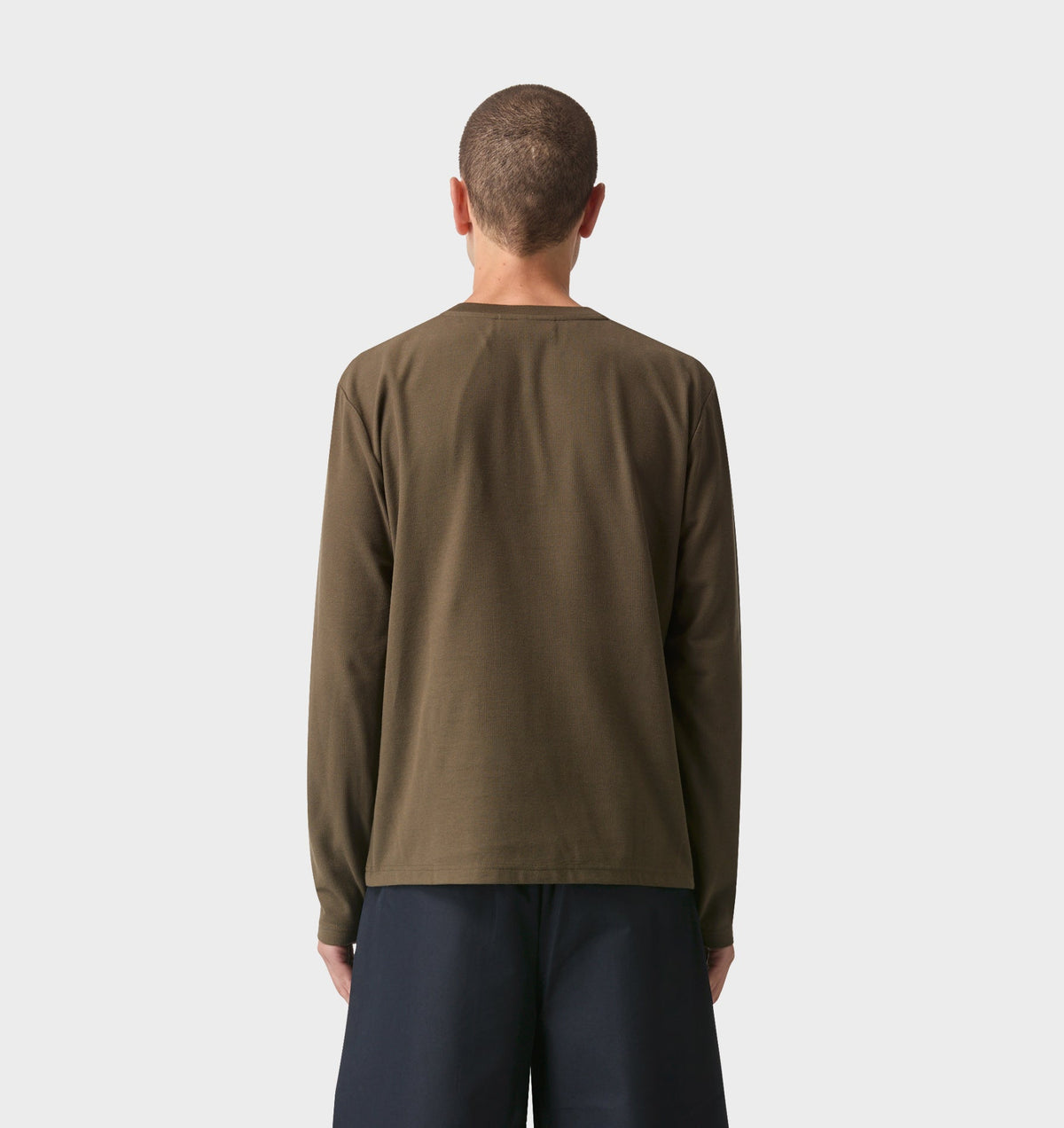 Henley L/S Tee - Olive