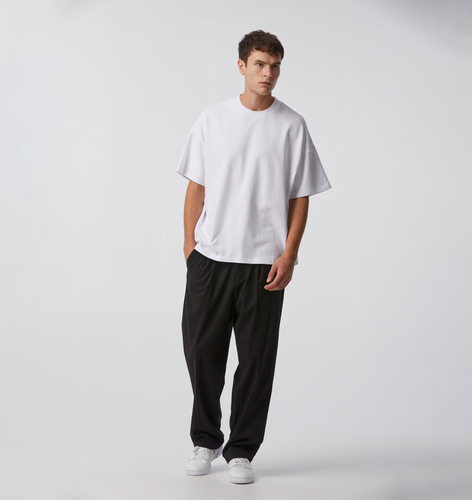 Heavy Lewi Crop Tee - White