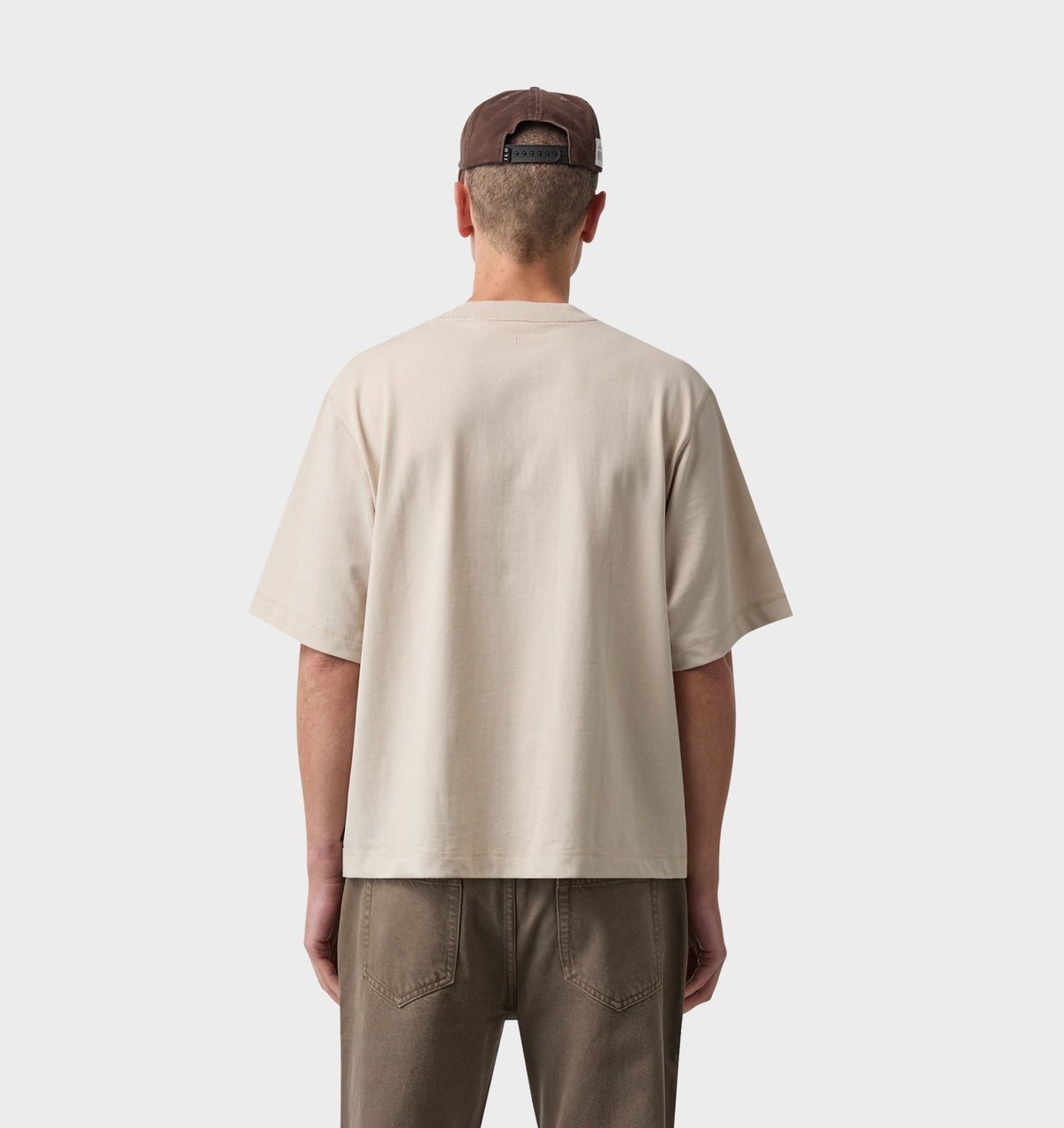 Crop Box Tee - Sandstone