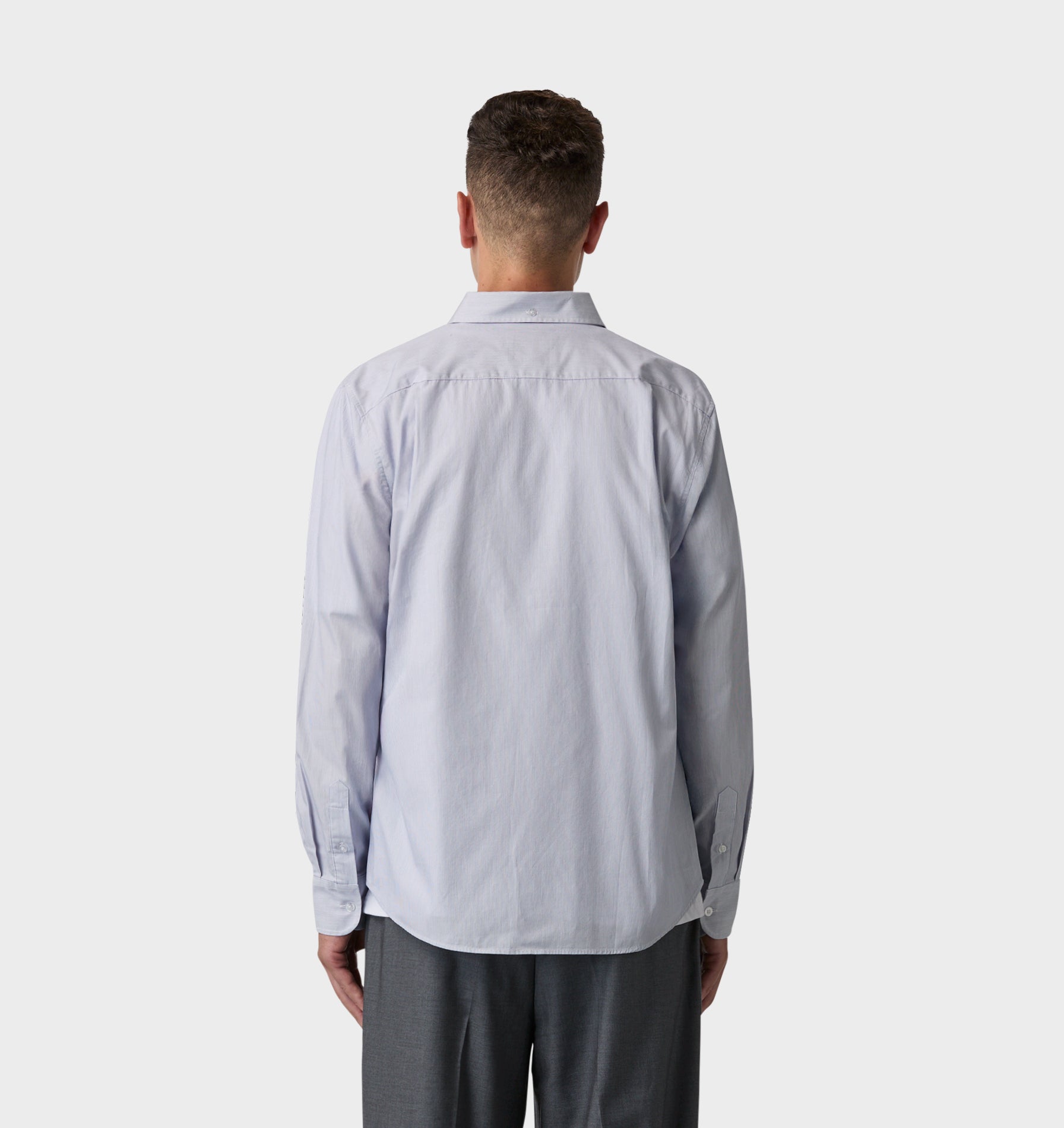 Ralph LS Shirt - Blue Micro Stripe