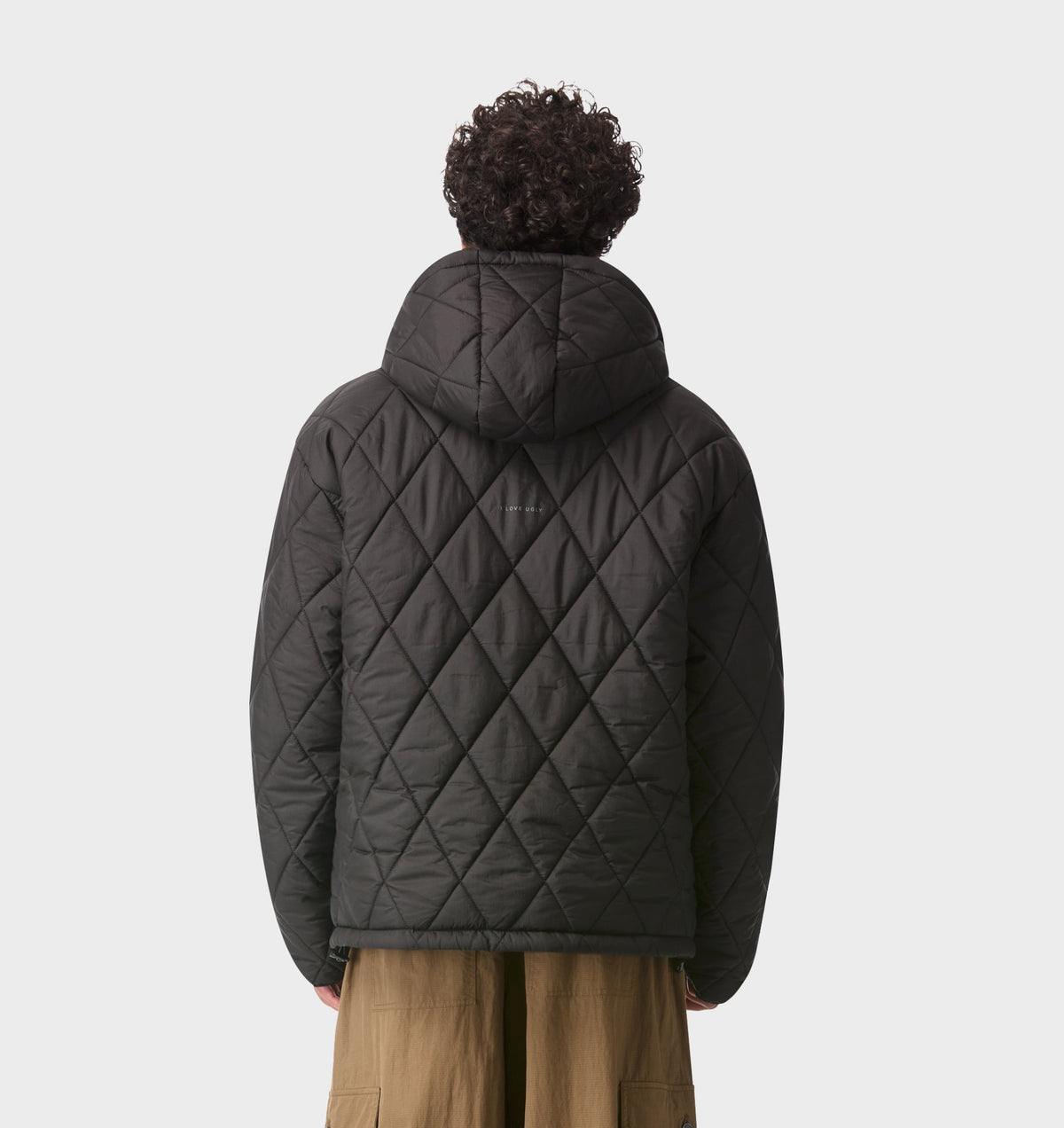 Puffer Hood Jacket - Black
