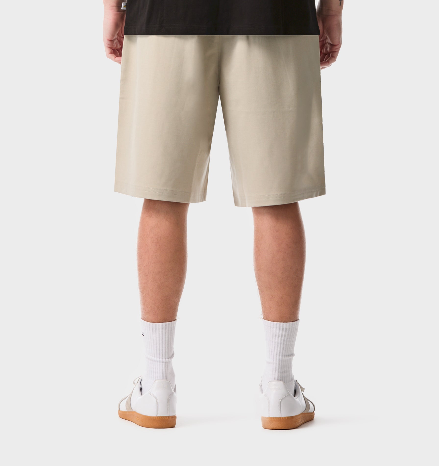 Basquiat Scribble Alby Pleat Short - Stone