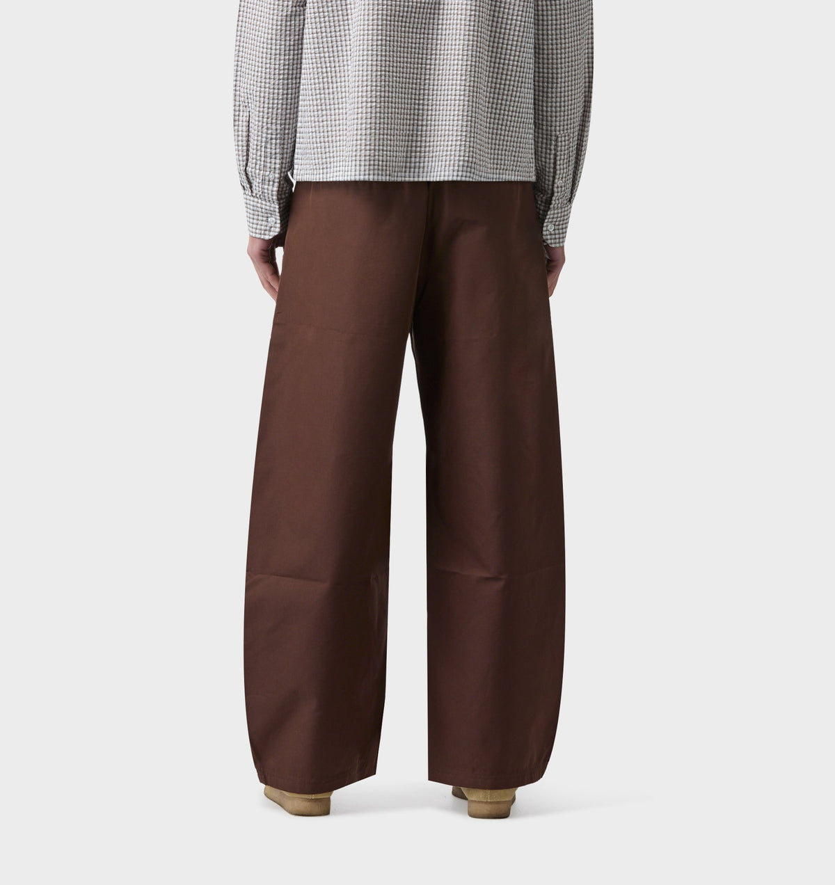 Balloon Pleat Pant - Brown