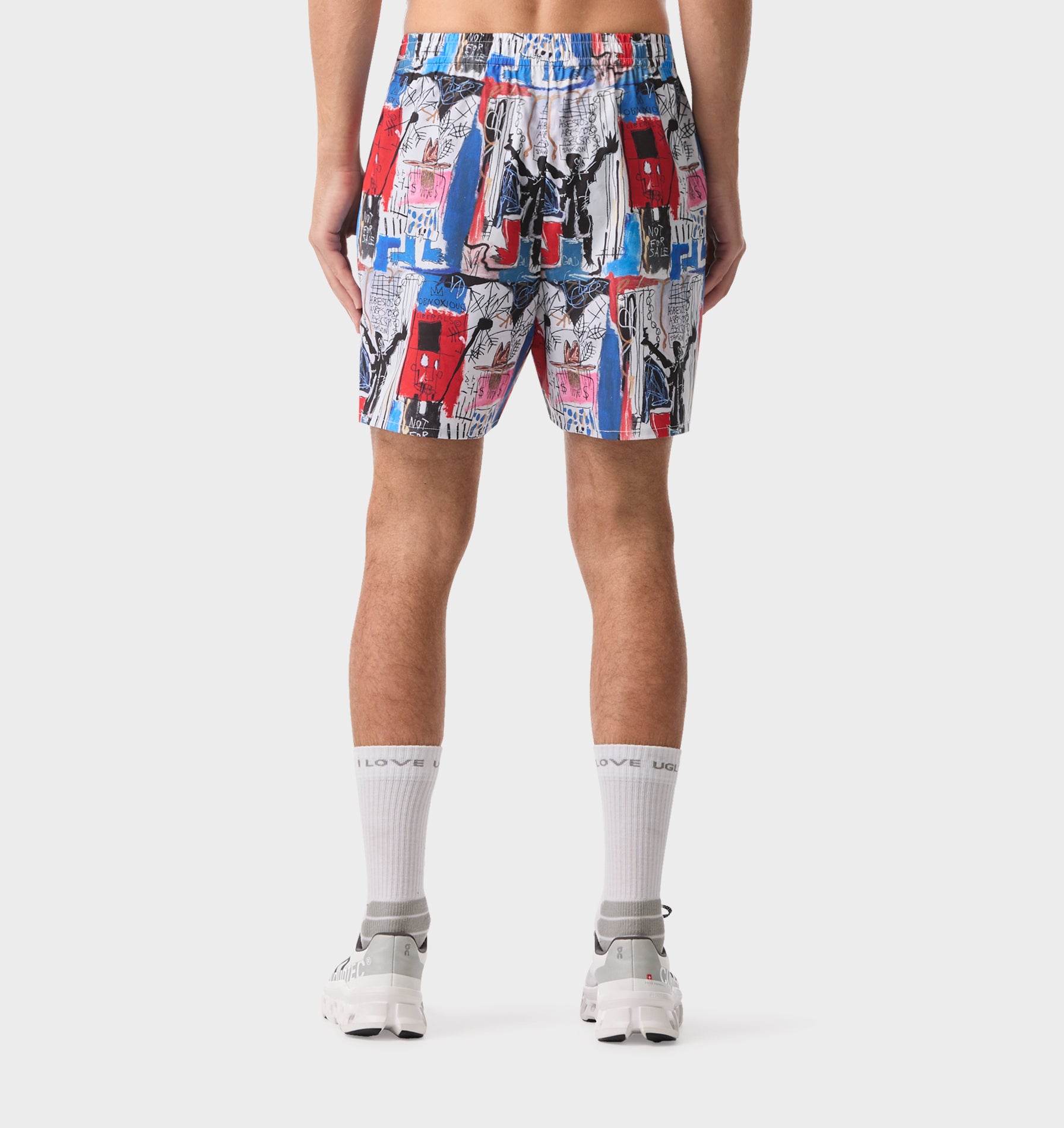 Basquiat Obnoxious Active 5 Inch Core Short - Blue / Red