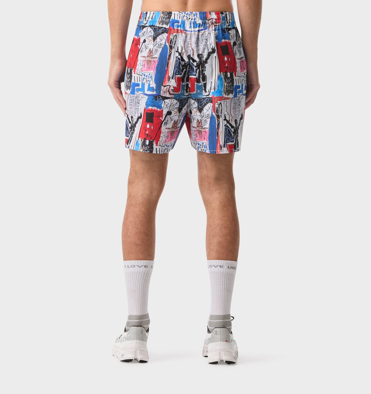 Basquiat Obnoxious Active 5 Inch Core Short - Blue / Red