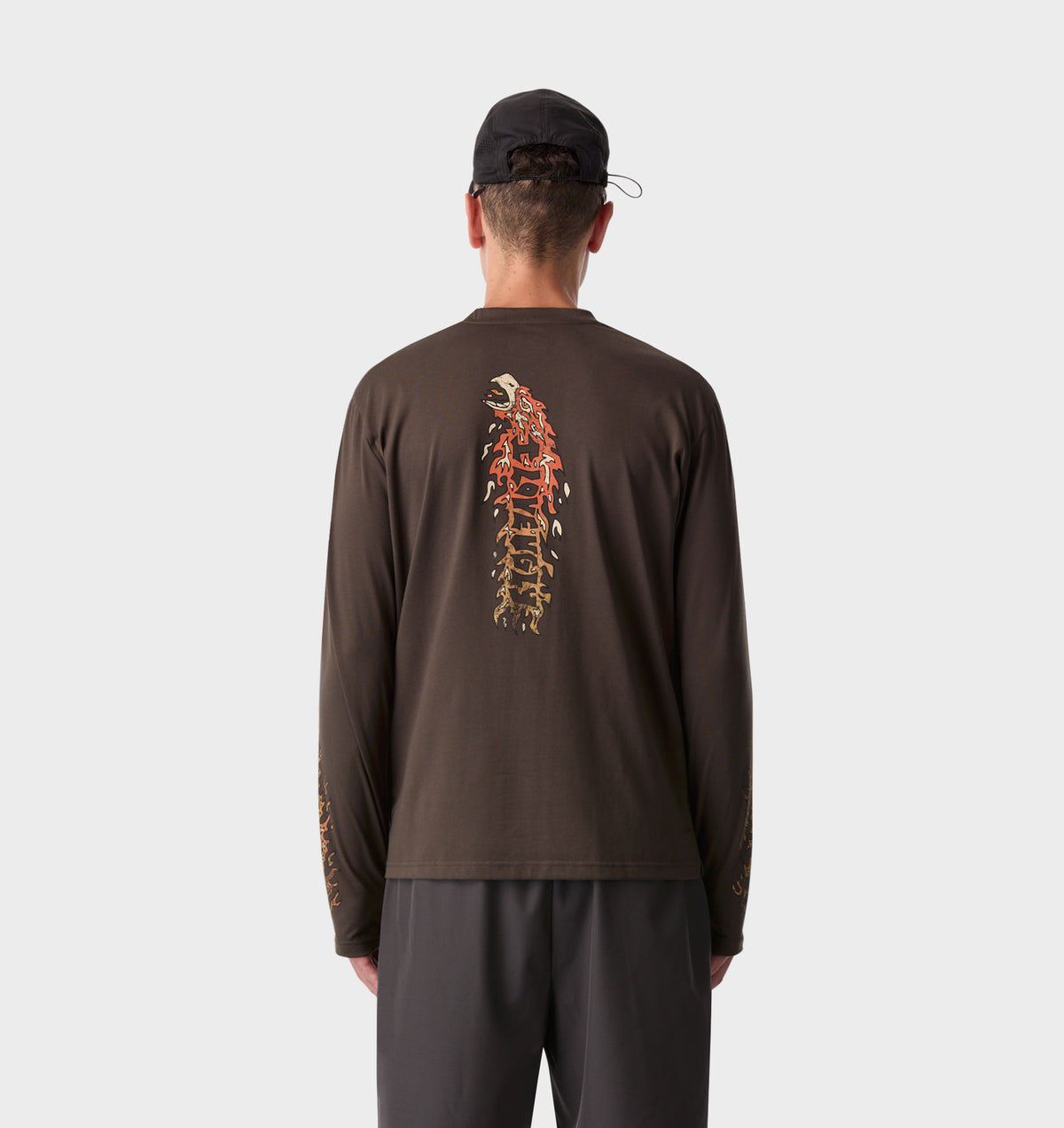 Firebird Active LS Top - Washed Espresso