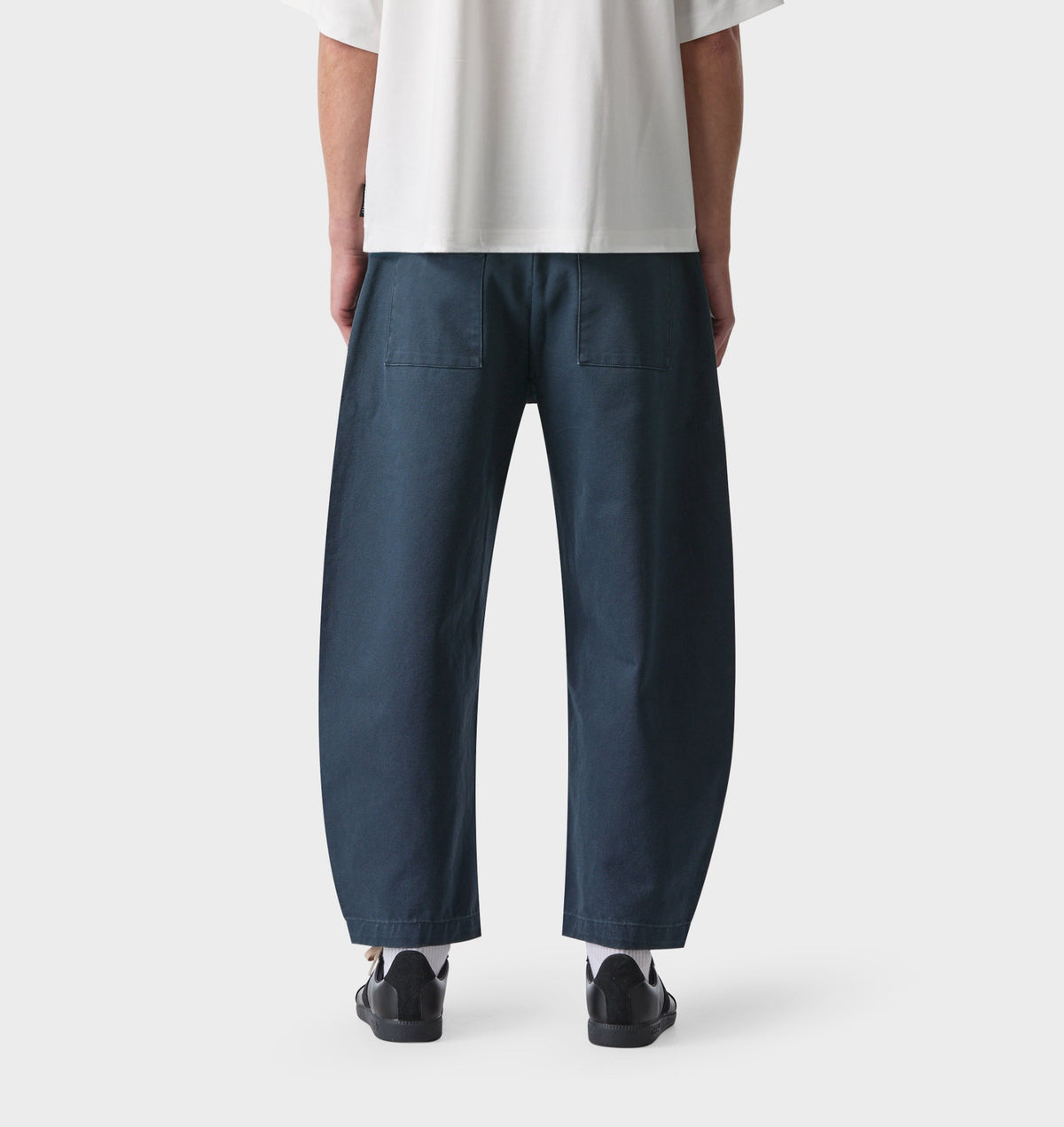 Barrel Leg Crop Pant - Indigo
