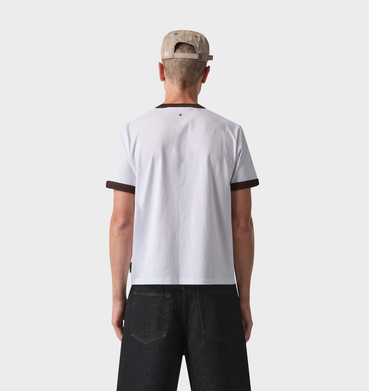 Muscle Ringer Tee - White/Espresso