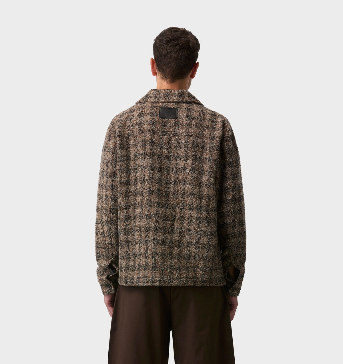 Boucle Overshirt - Brown/Black Check