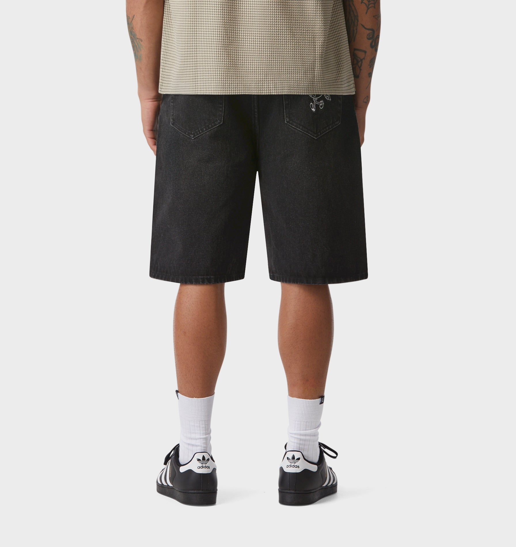 Wyatt Denim Short - Washed Black