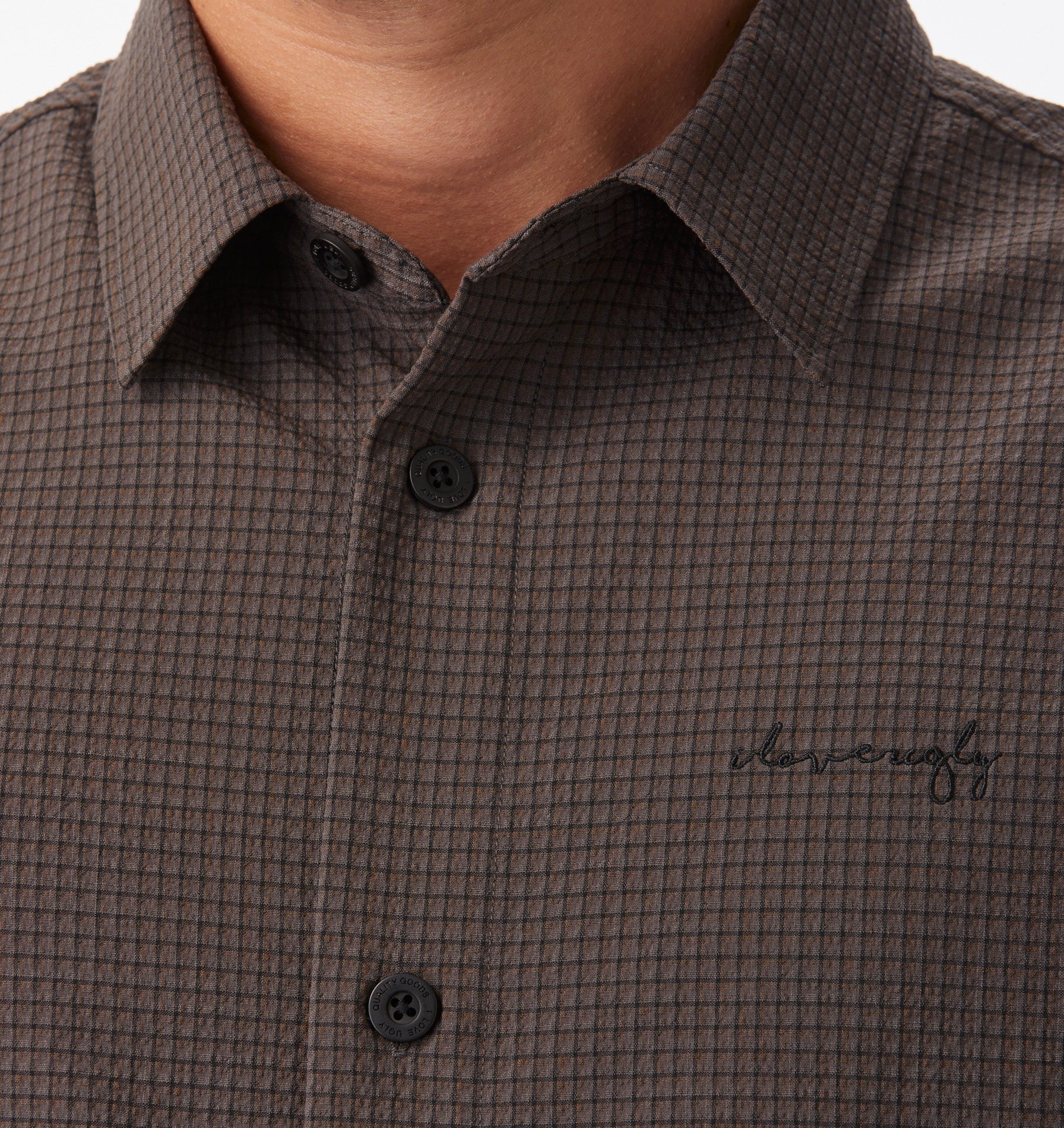 Dawson Boxy SS Shirt - Brown Check