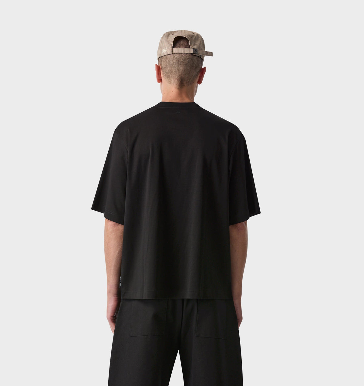 Interlock Crop Box Tee - Black