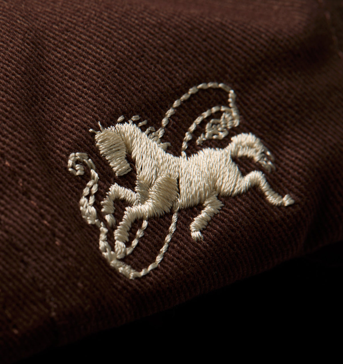 Lennox Monogram Cap - Espresso