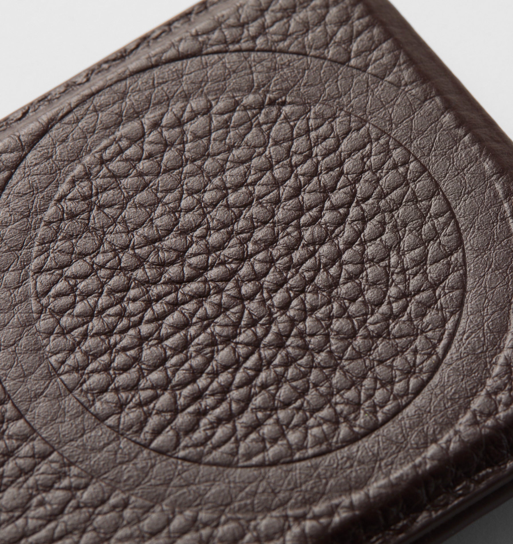 MagSafe Leather Card Holder - Dark Brown