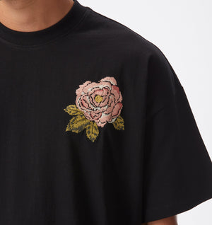 Fleur Box Tee - Black
