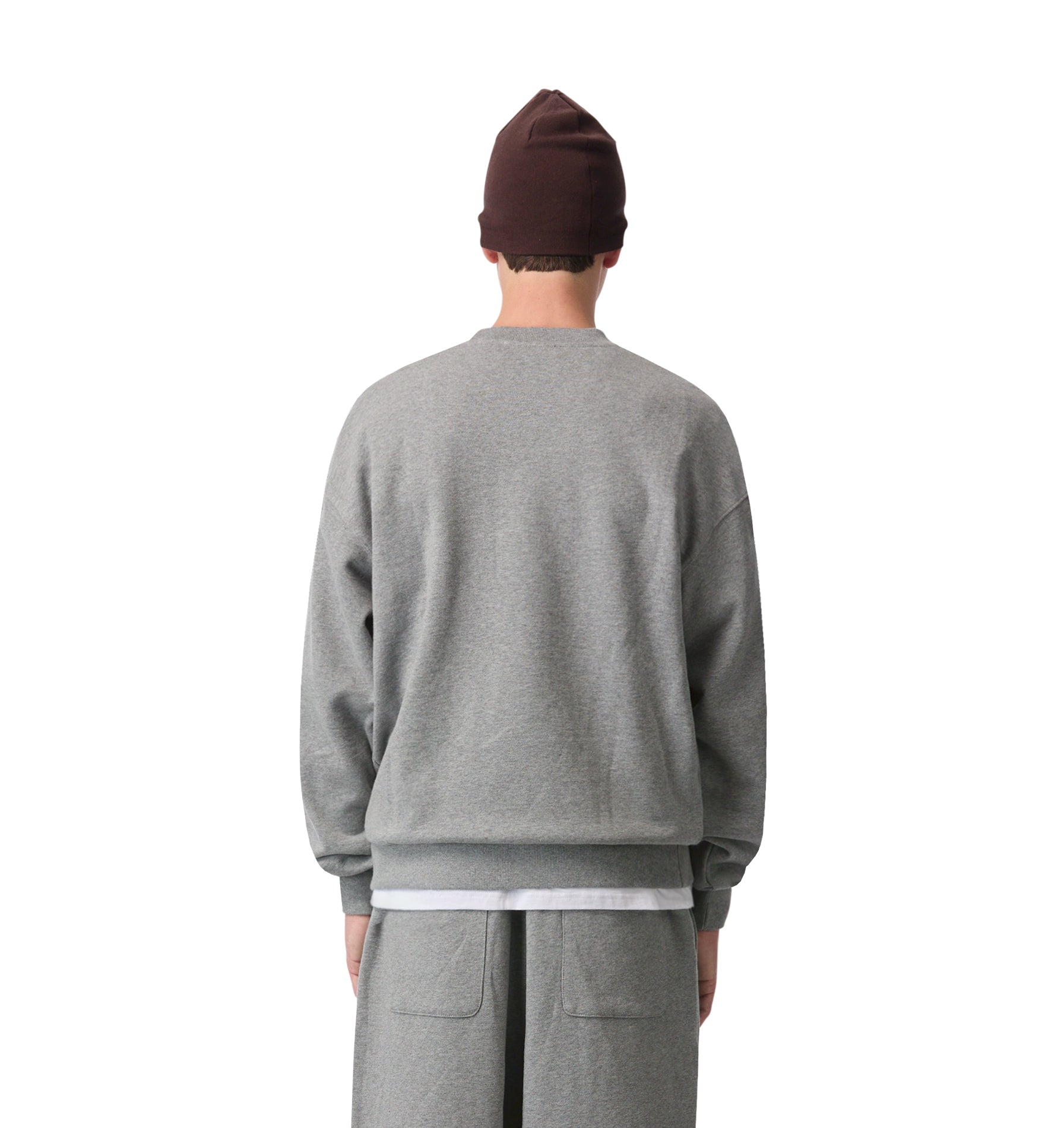 Oversized Crew - Grey Marle